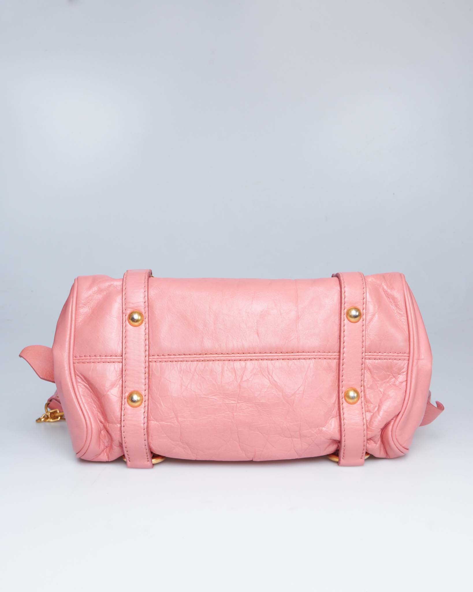 Miu Miu Vitello Lux Bow Mini
