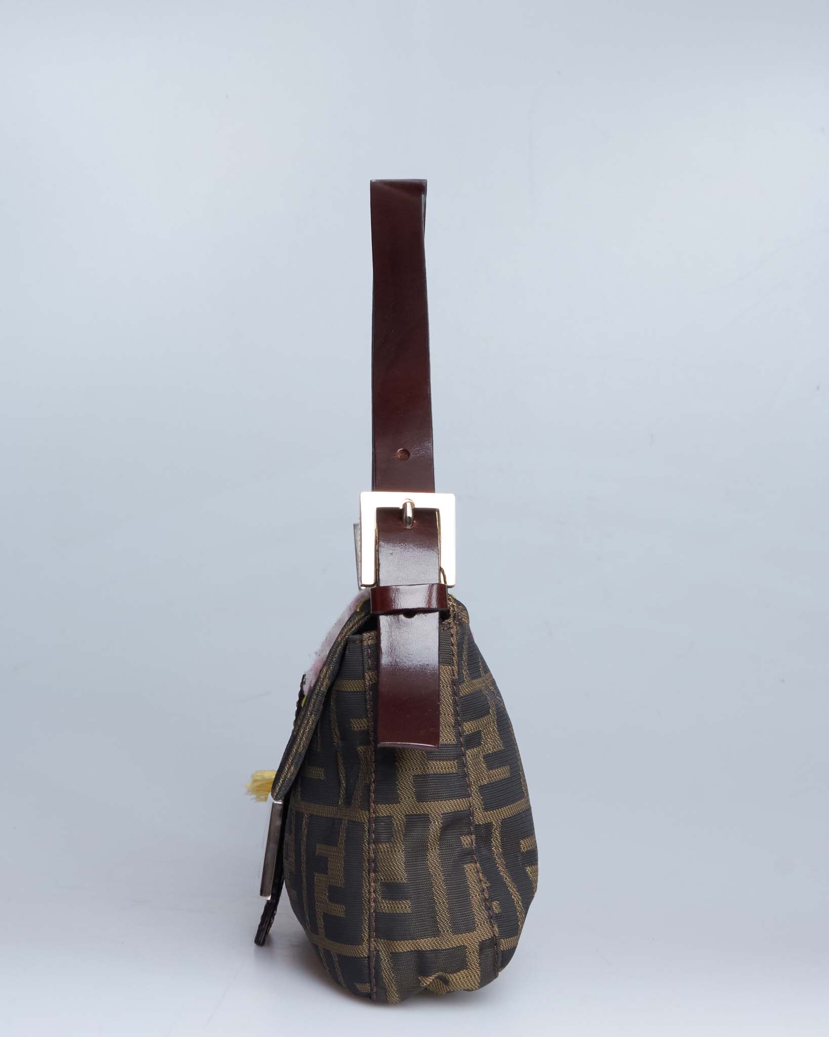 Fendi Patchwork Zucchino Baguette