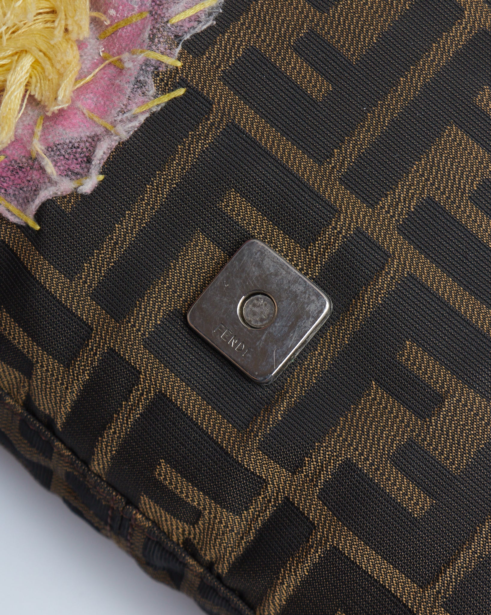 Fendi Patchwork Zucchino Baguette
