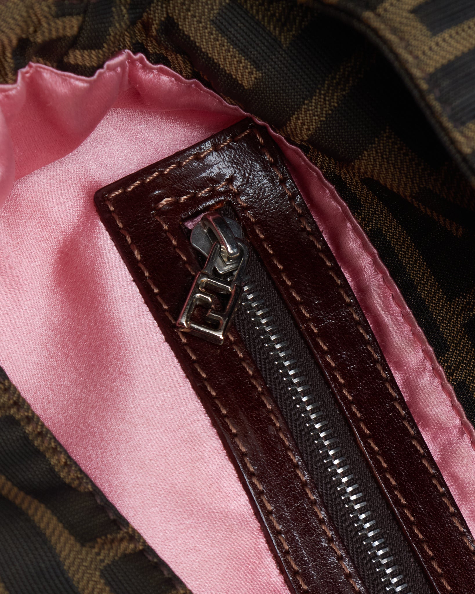 Fendi Patchwork Zucchino Baguette