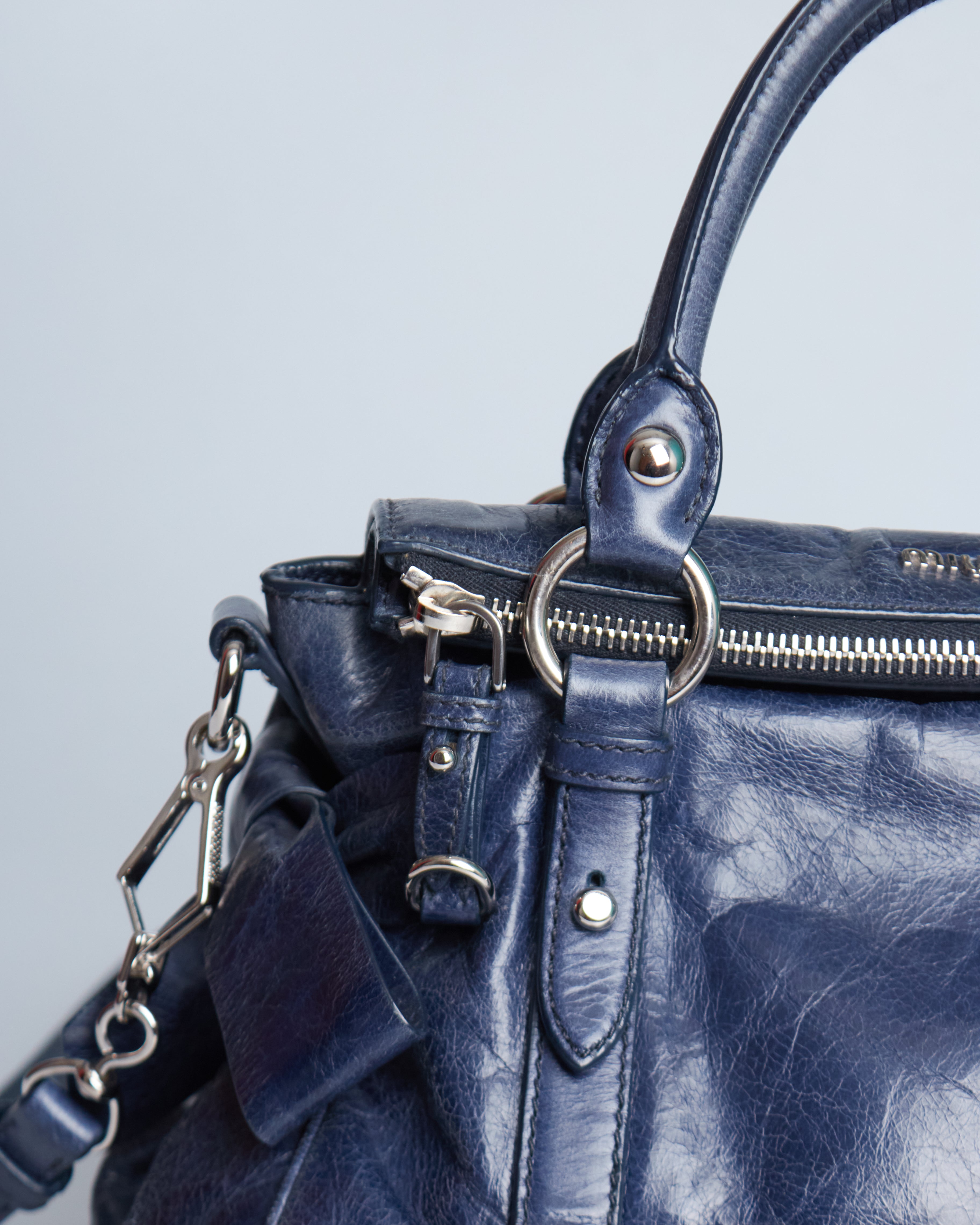 Miu Miu Vitello Lux Bow Mini