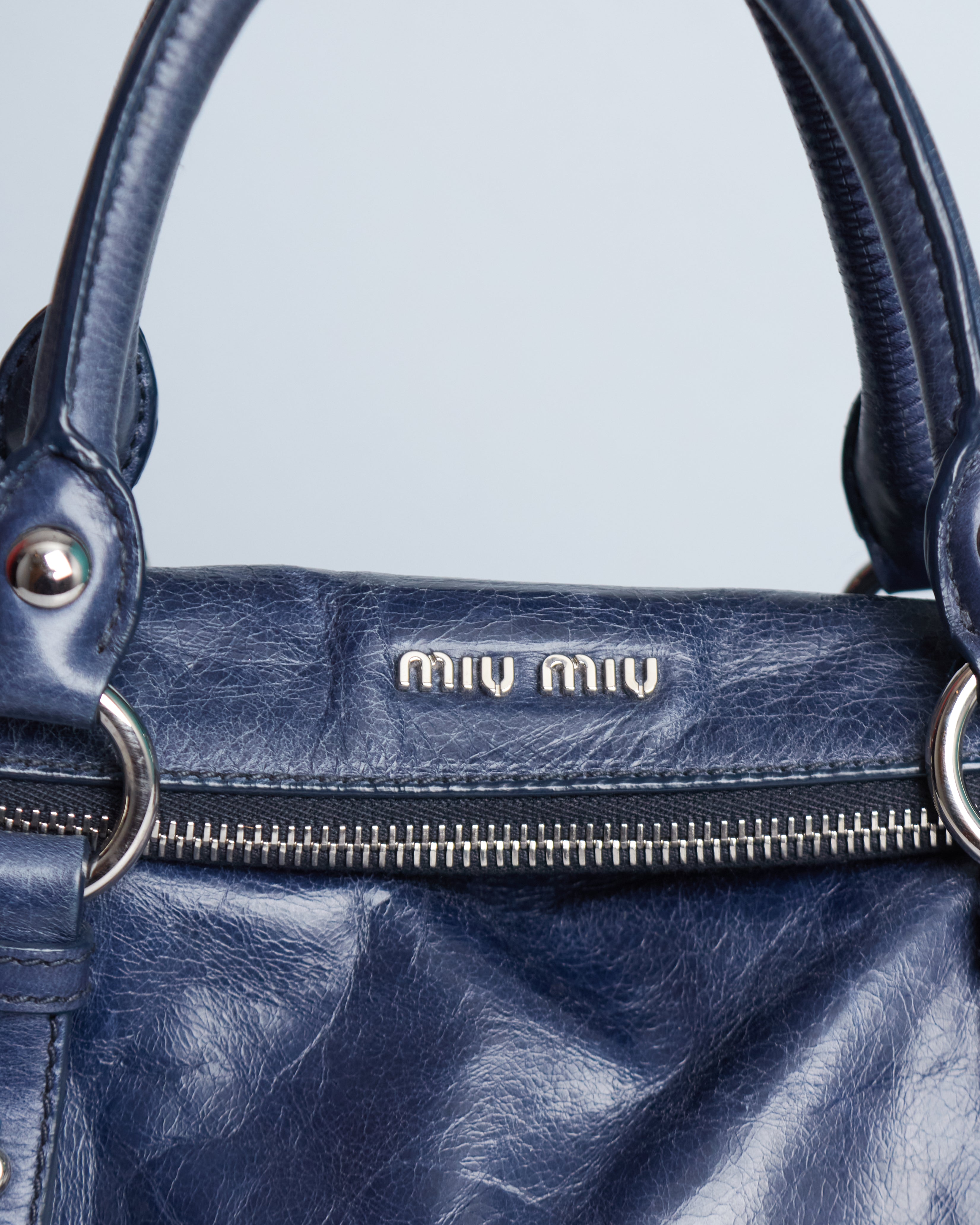 Miu Miu Vitello Lux Bow Mini