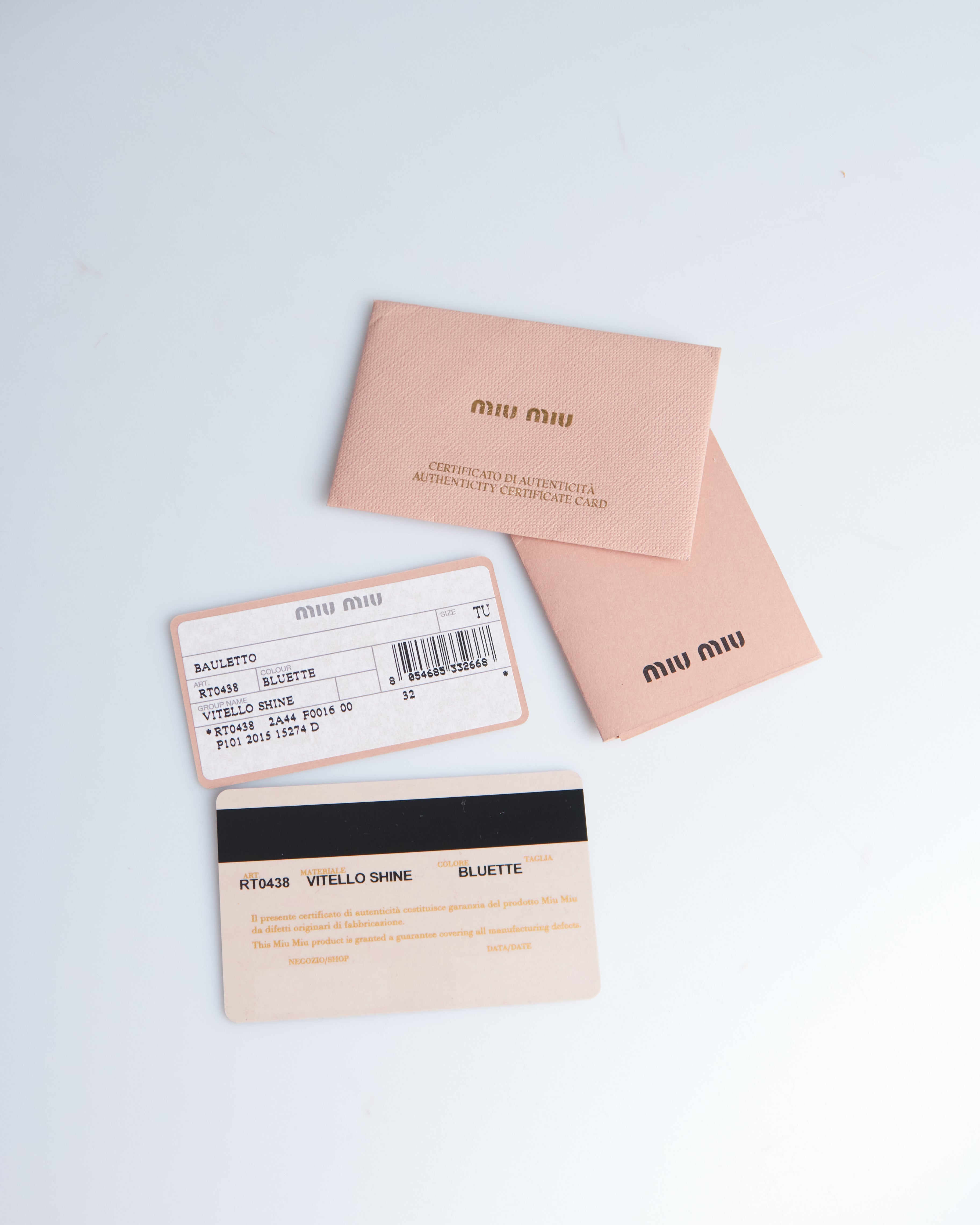 Miu Miu Vitello Lux Bow Mini