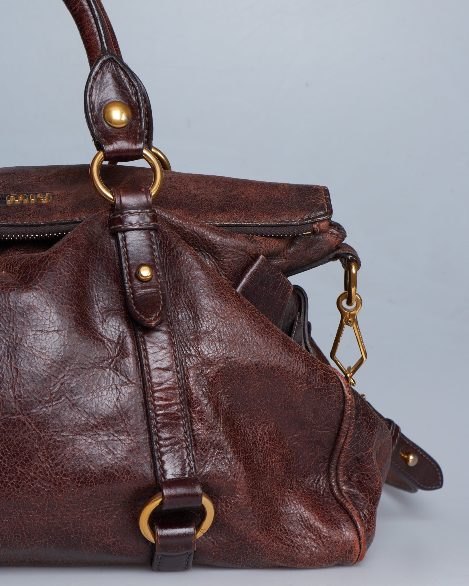 Miu Miu Vitello Lux Bow
