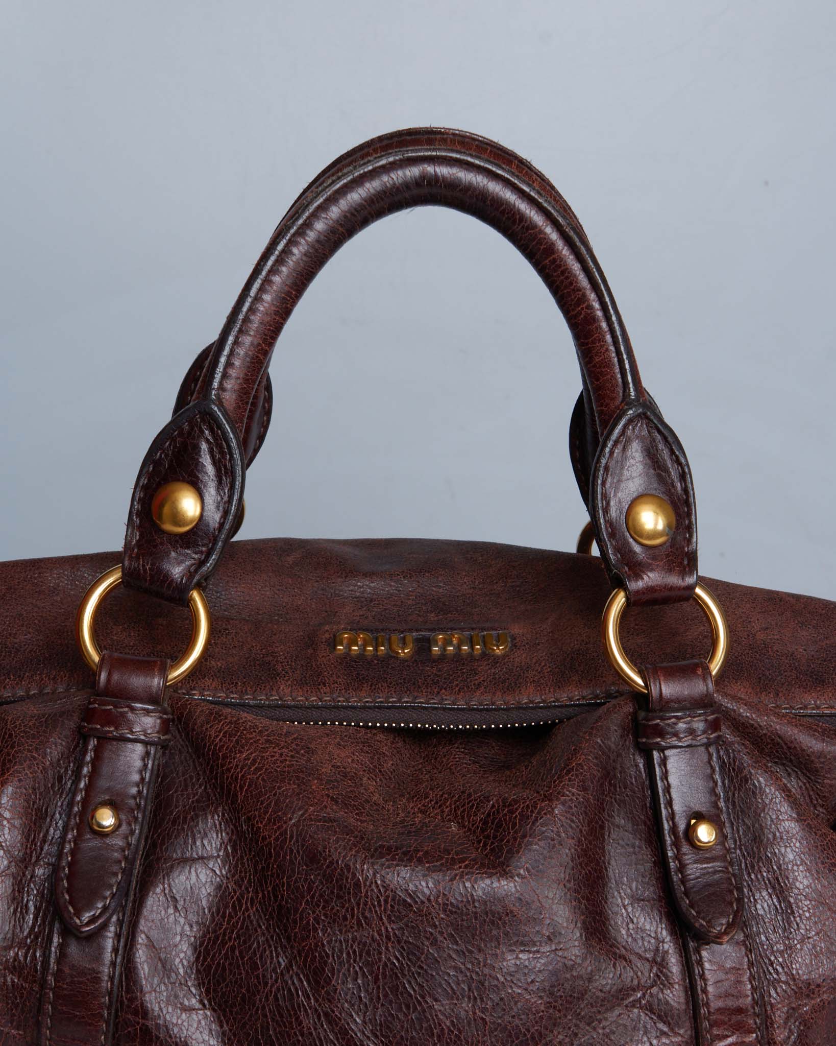 Miu Miu Vitello Lux Bow