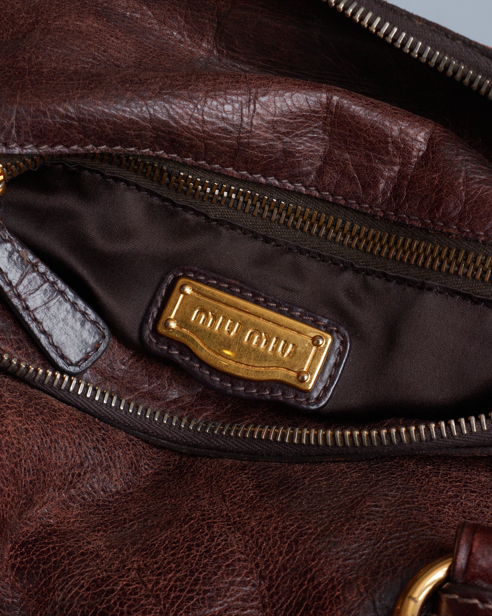 Miu Miu Vitello Lux Bow