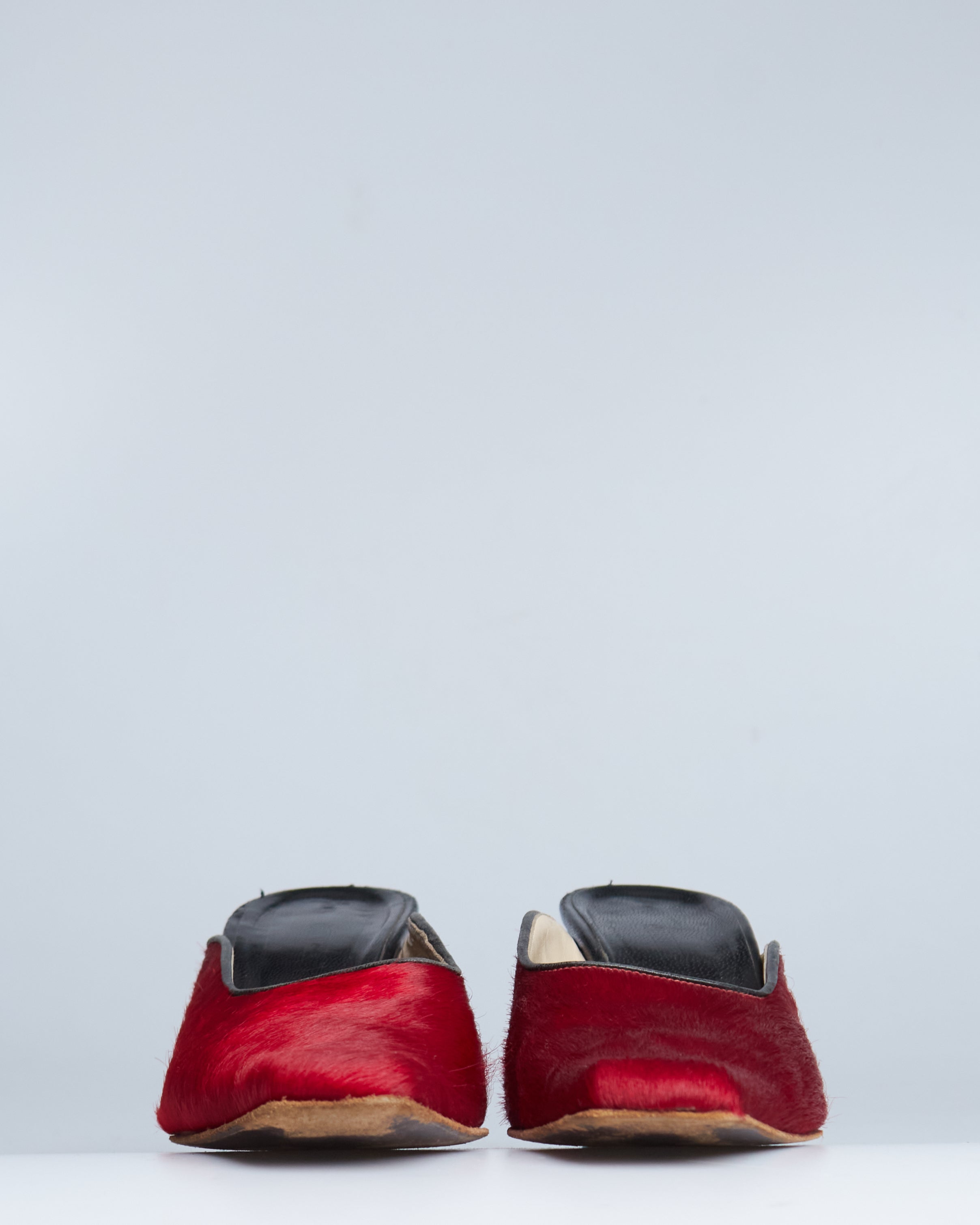 Ruffo pony hair mules