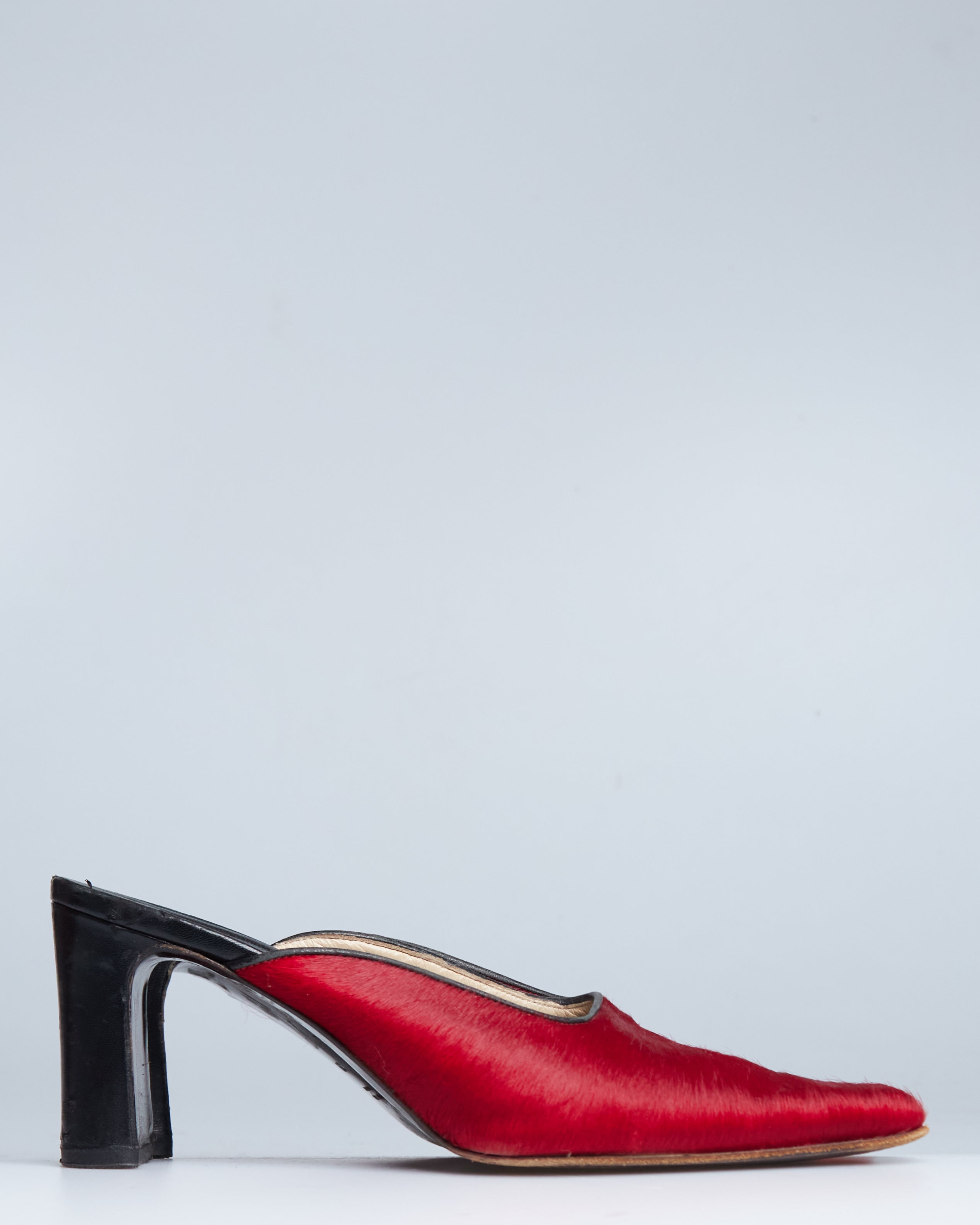 Ruffo pony hair mules