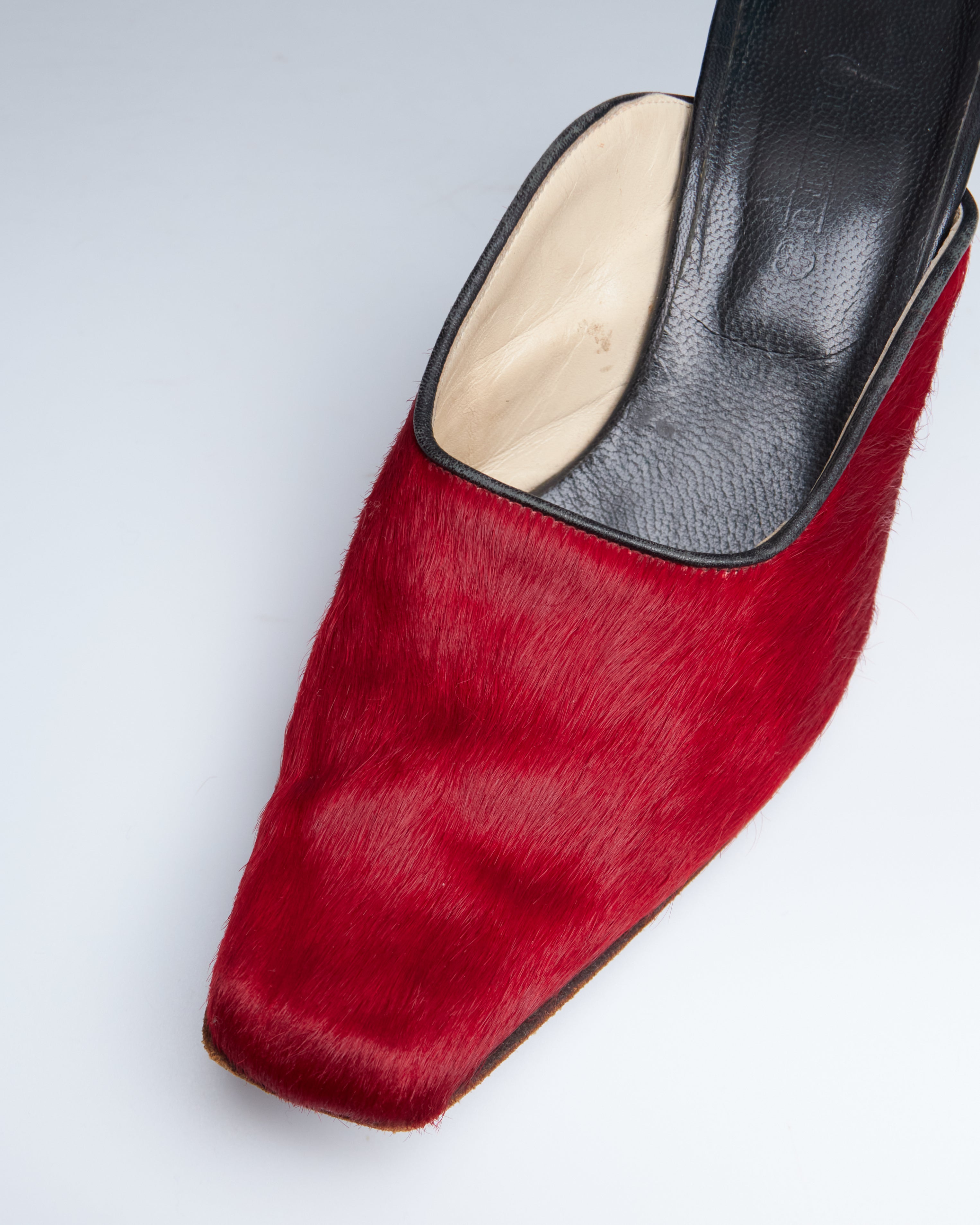 Ruffo pony hair mules