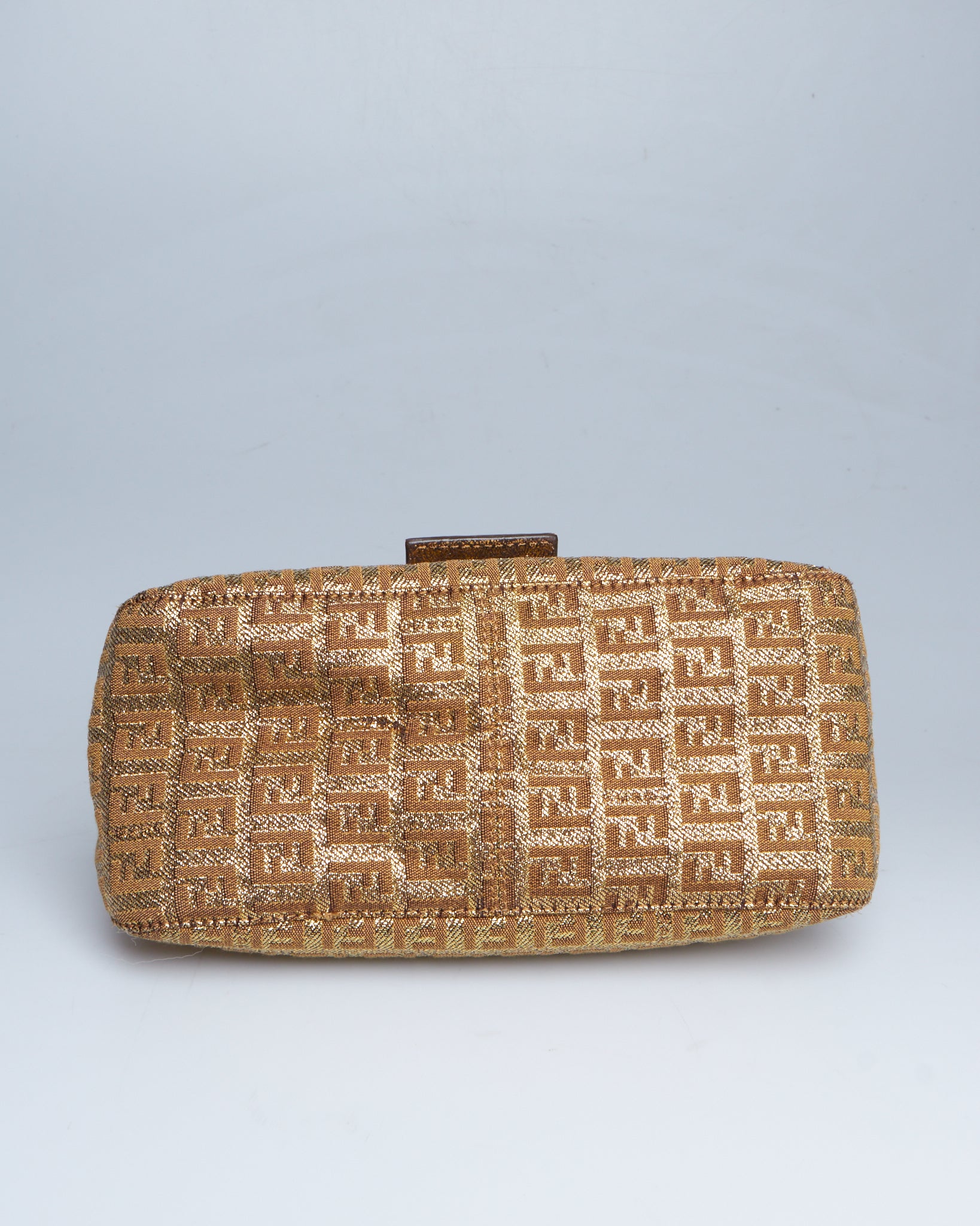 Fendi Metallic Zucca Mini Baguette