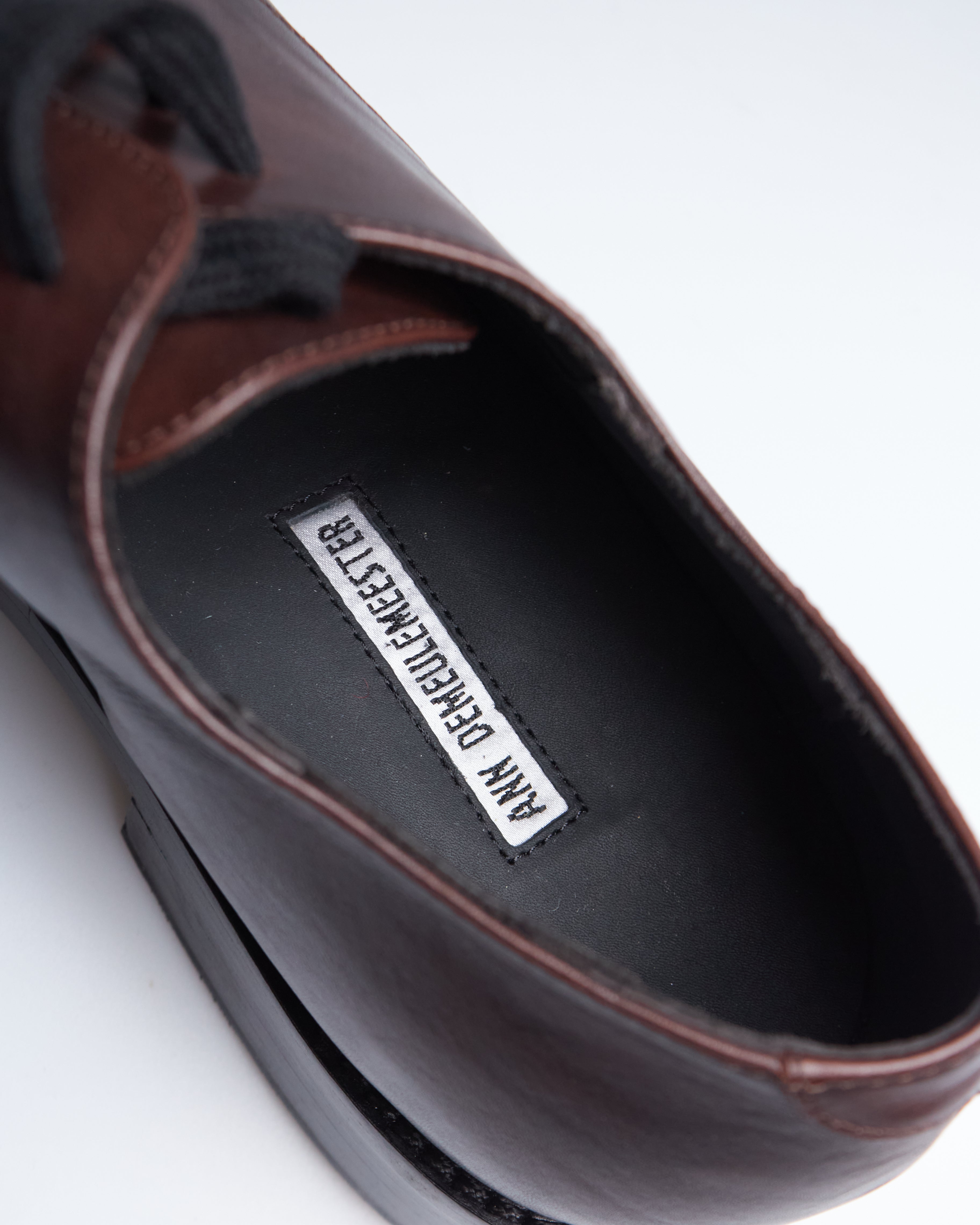 Ann Demeulemeester leather derby shoes