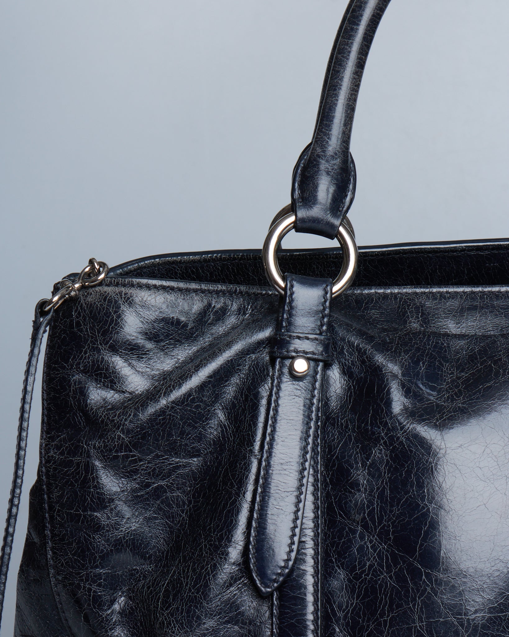 Miu Miu Vitello Lux Bow Tote
