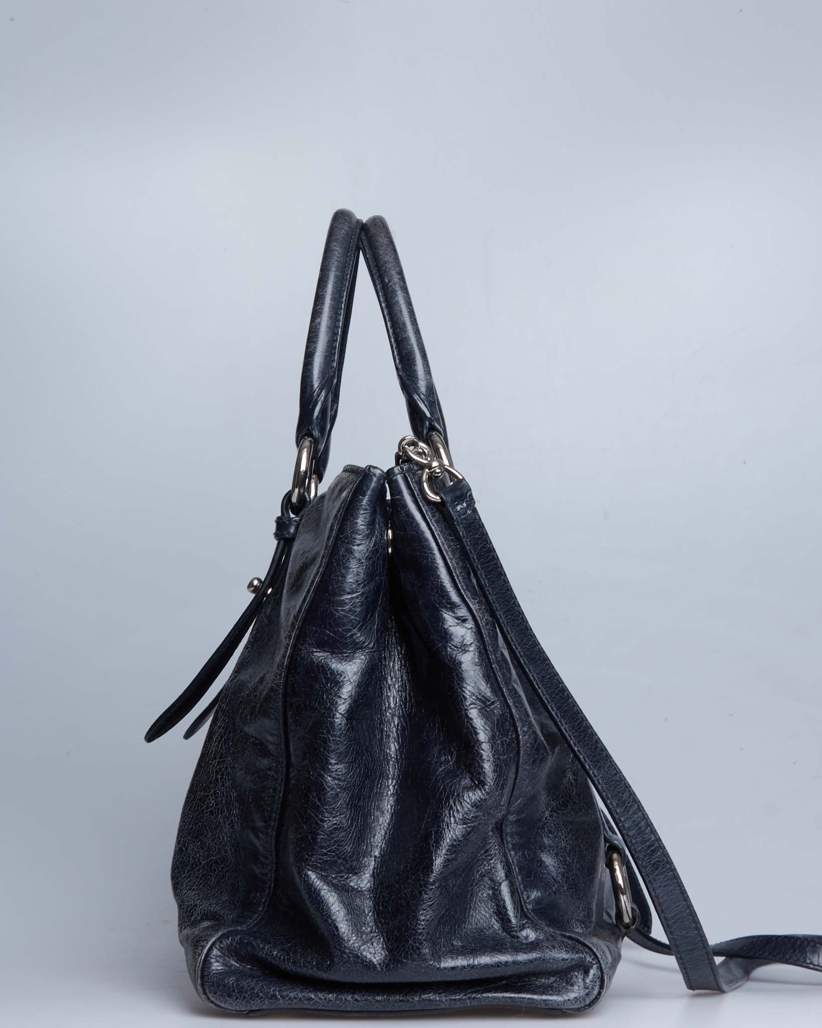 Miu Miu Vitello Lux Bow Tote