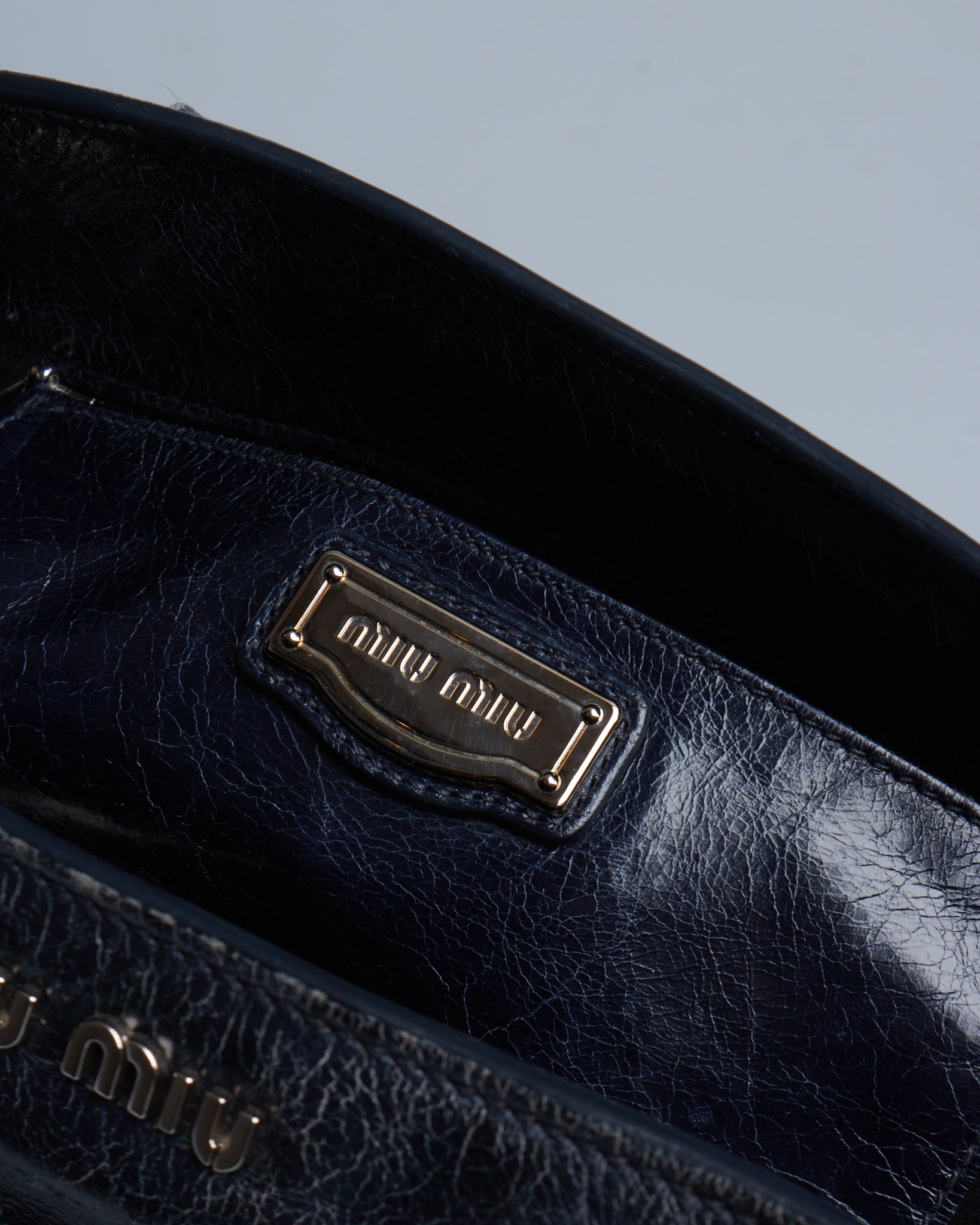 Miu Miu Vitello Lux Bow Tote