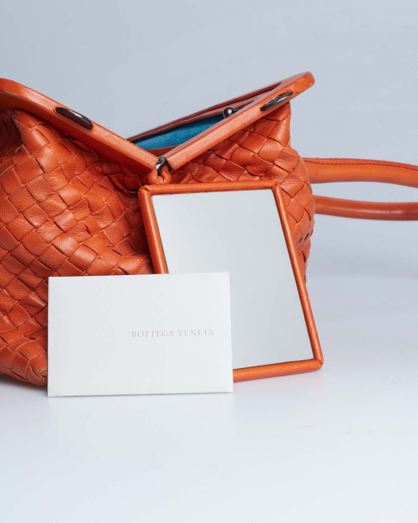Bottega Veneta Intrecciato Kiss Lock East West Shoulderbag