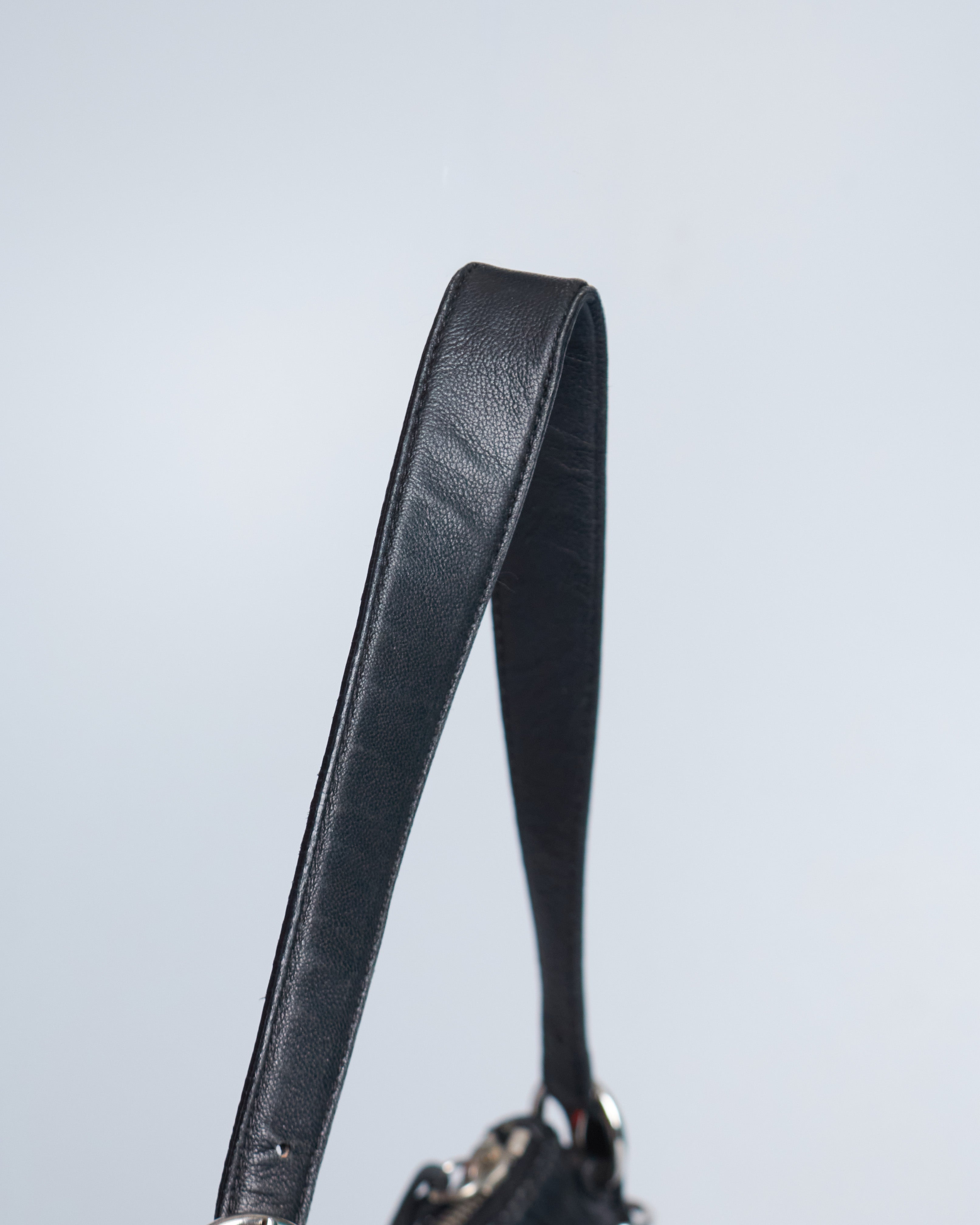 Miu Miu Gathered Leather Hobo Bag