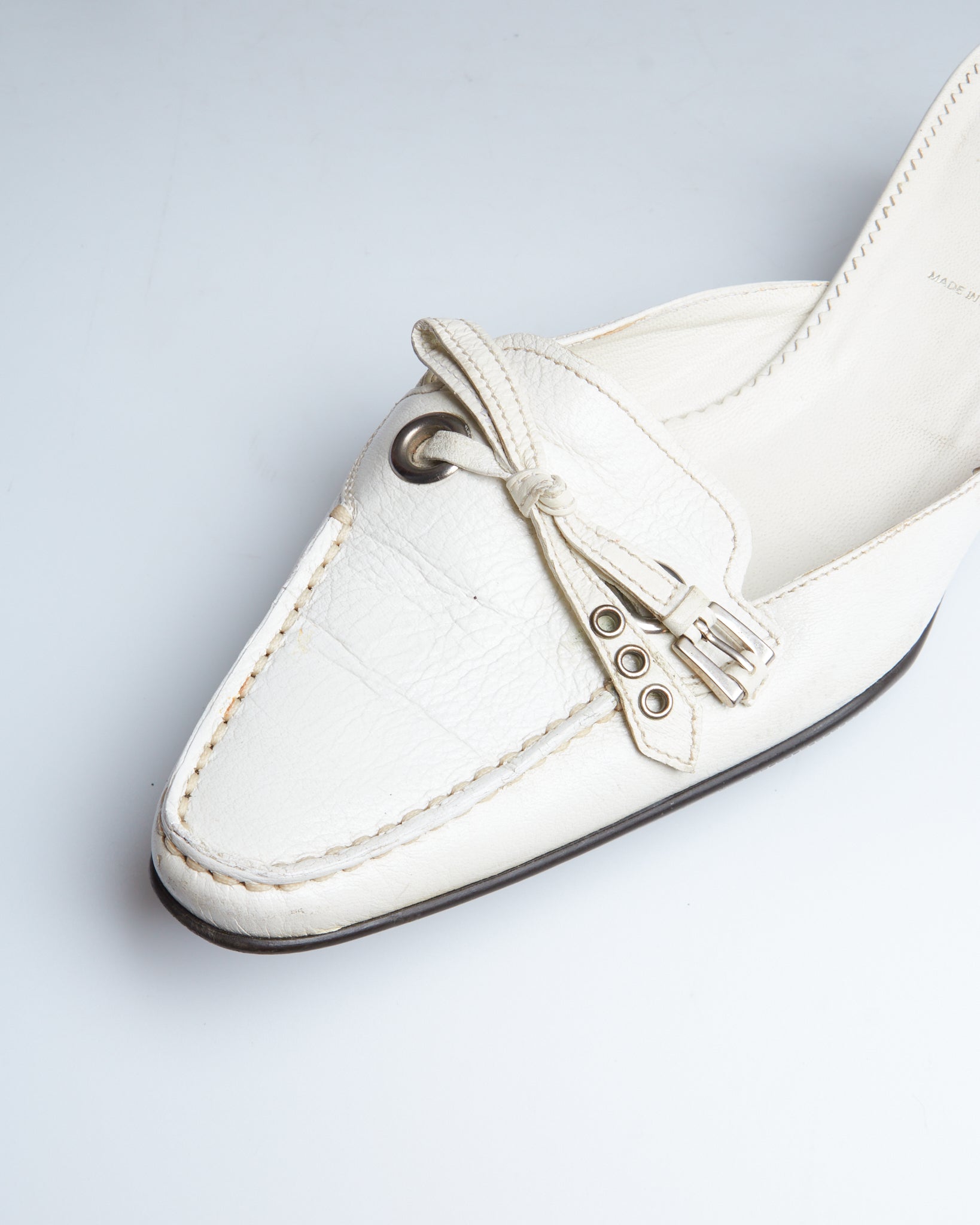 Prada leather mules