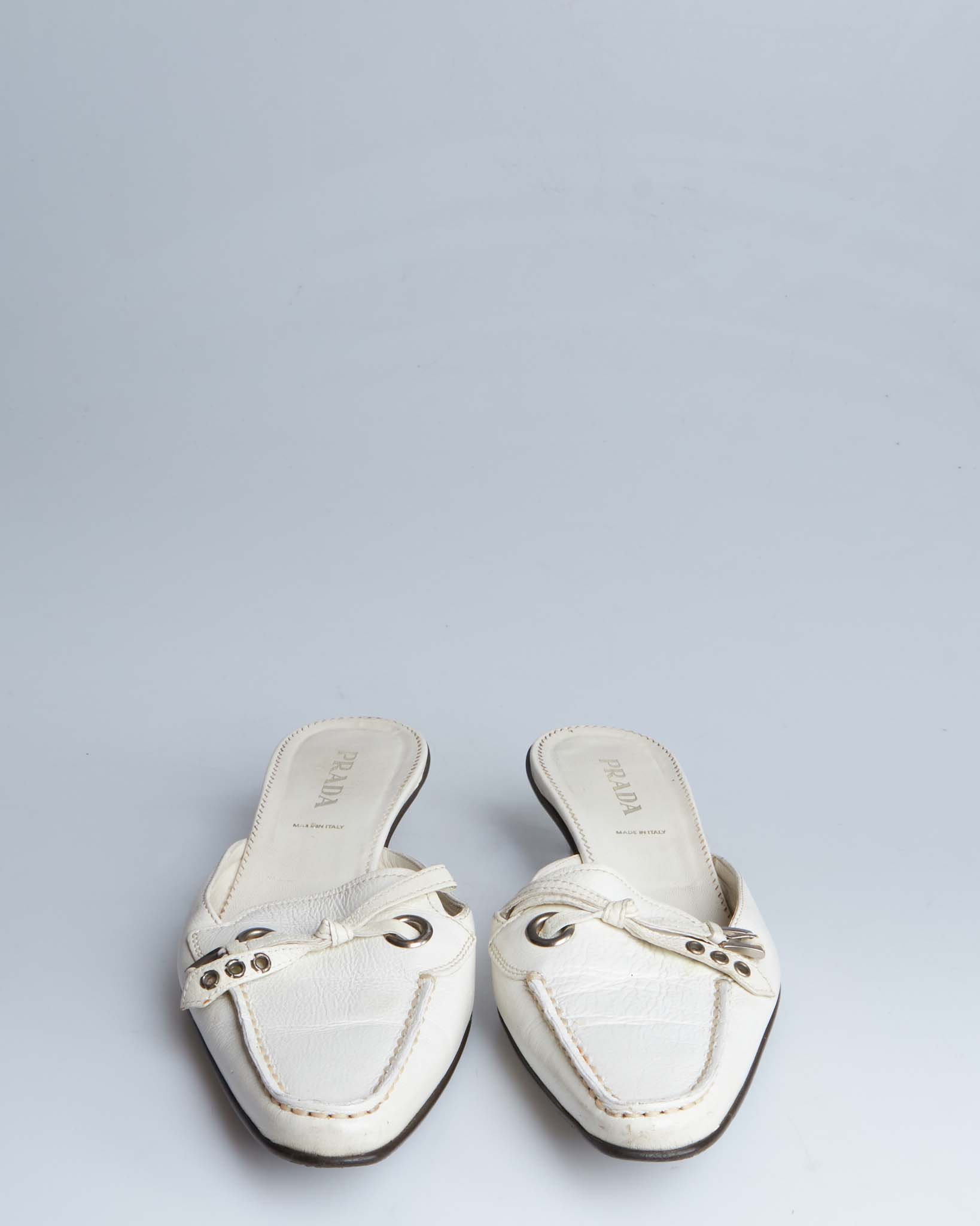 Prada leather mules
