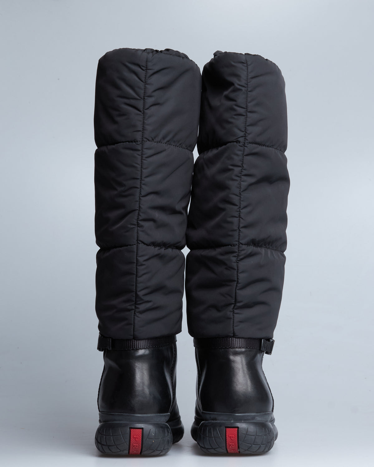 Prada F/W 1999 padded high boots