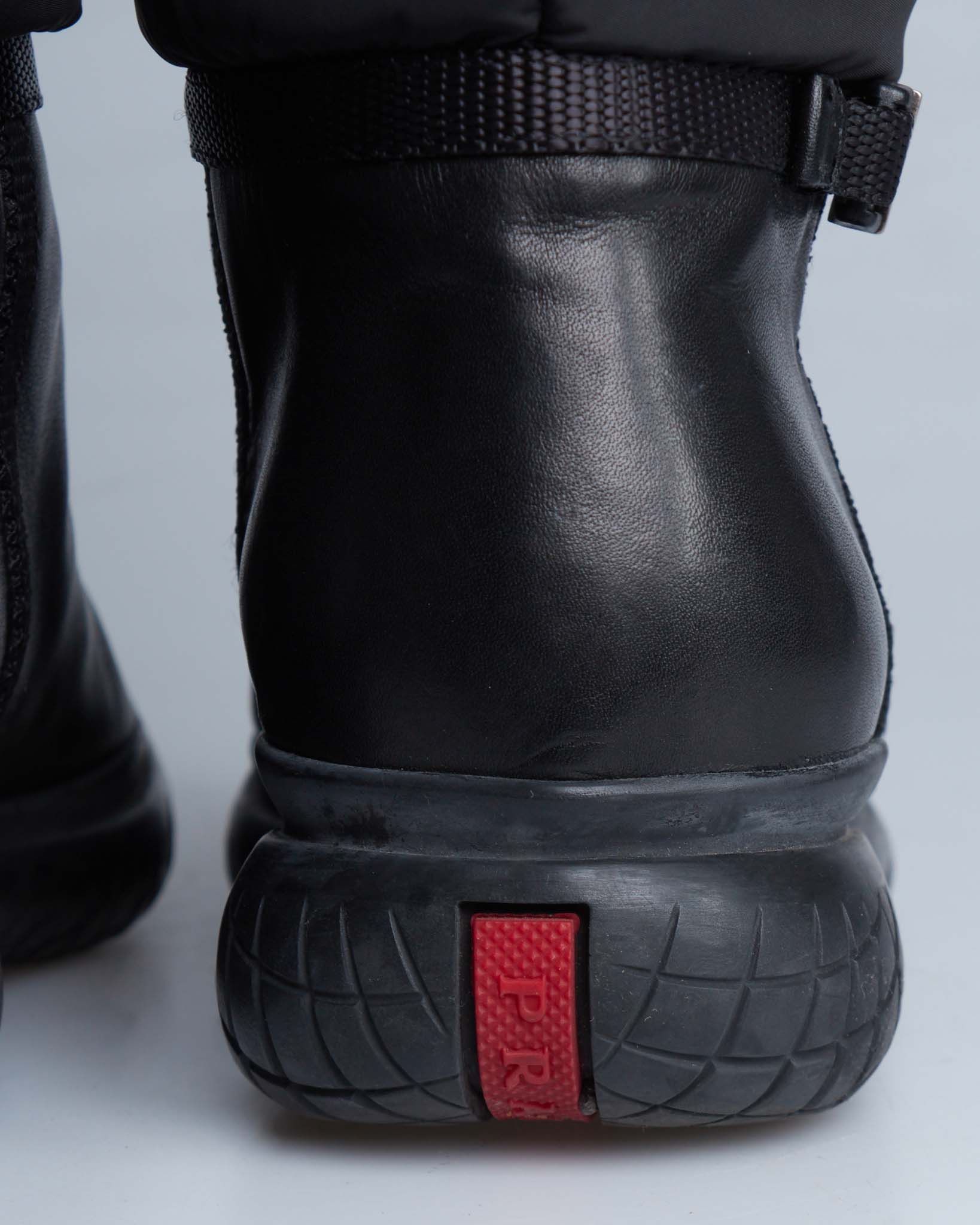 Prada F/W 1999 padded high boots