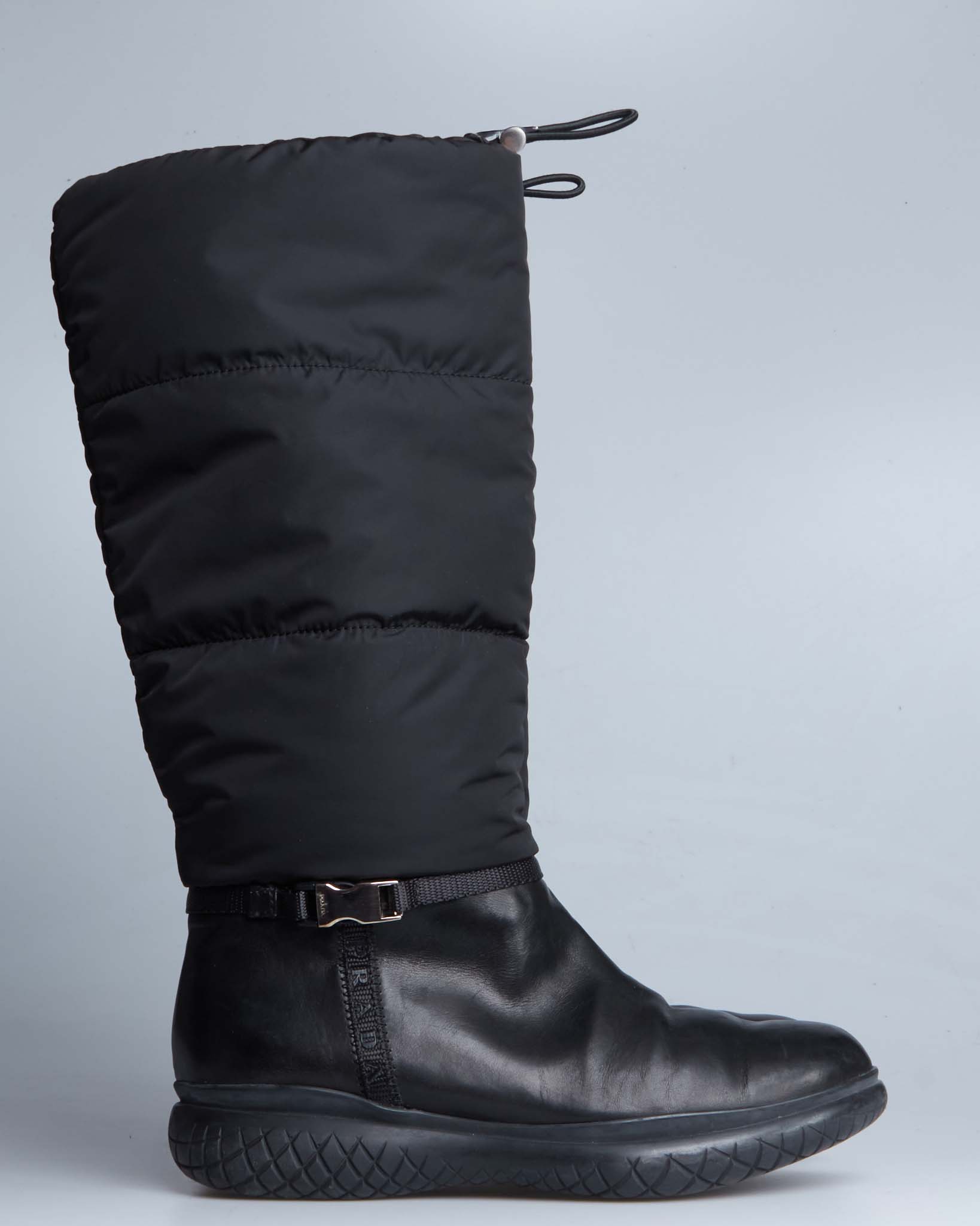 Prada F/W 1999 padded high boots