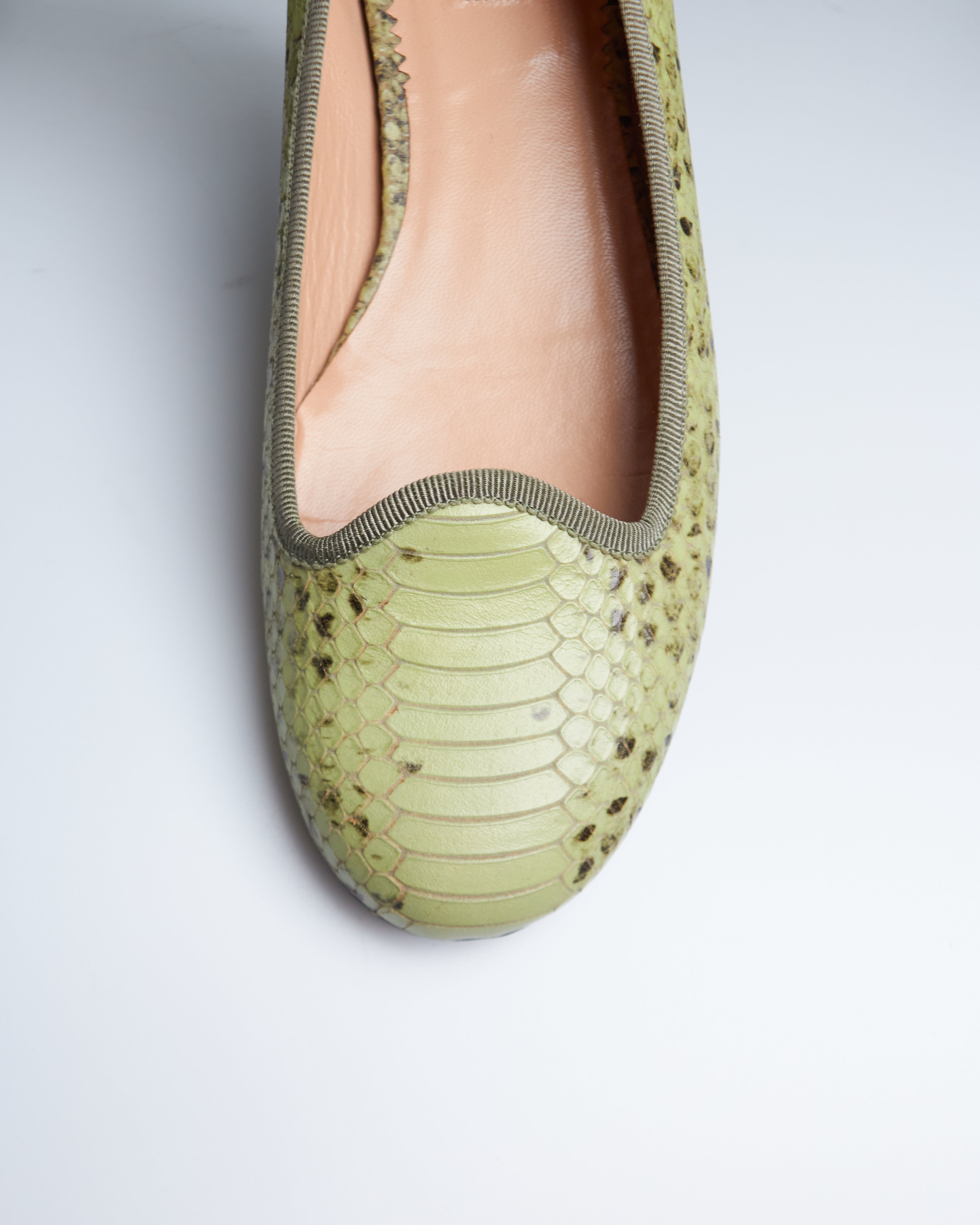 Emporio Armani snake ballerina’s