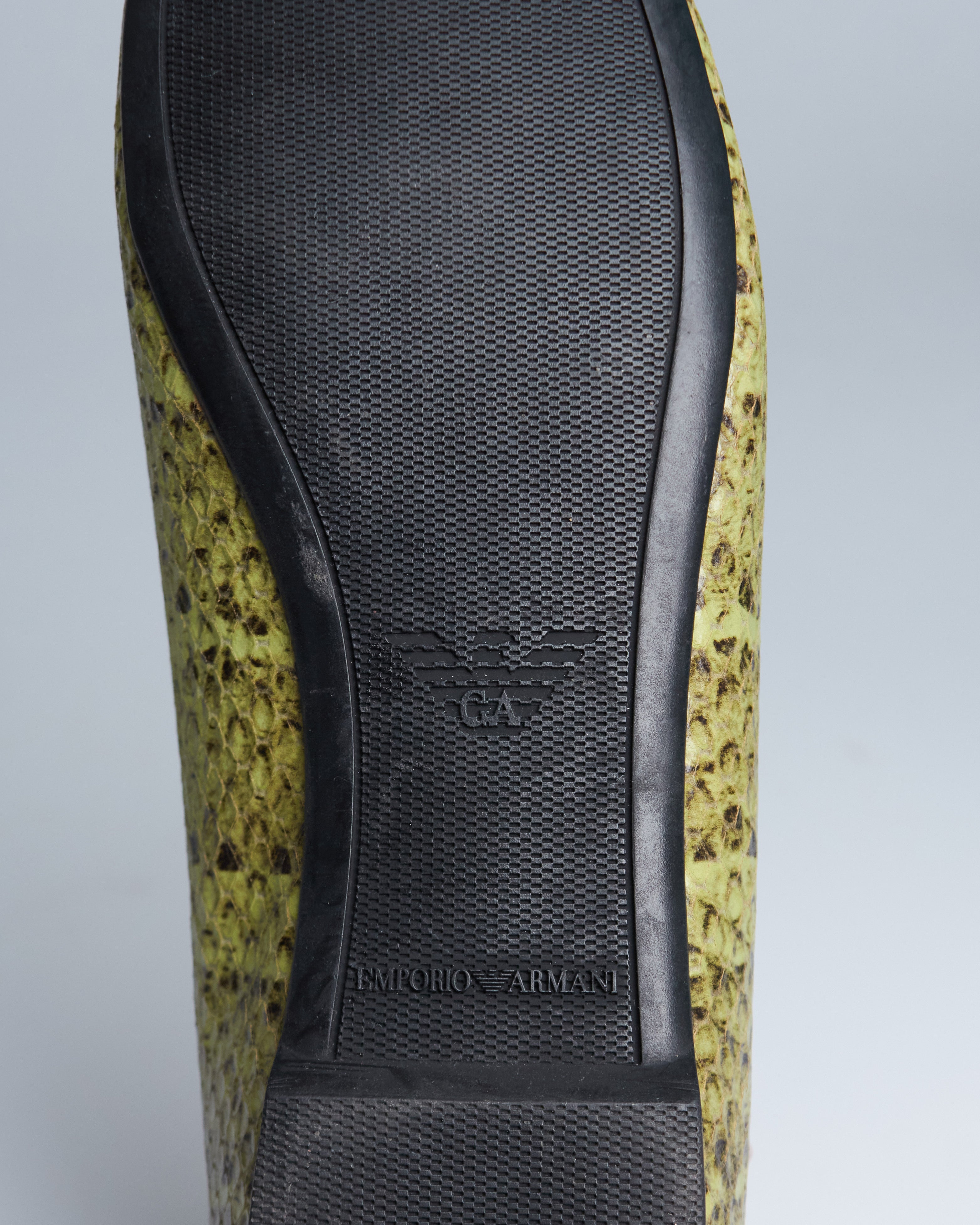 Emporio Armani snake ballerina’s