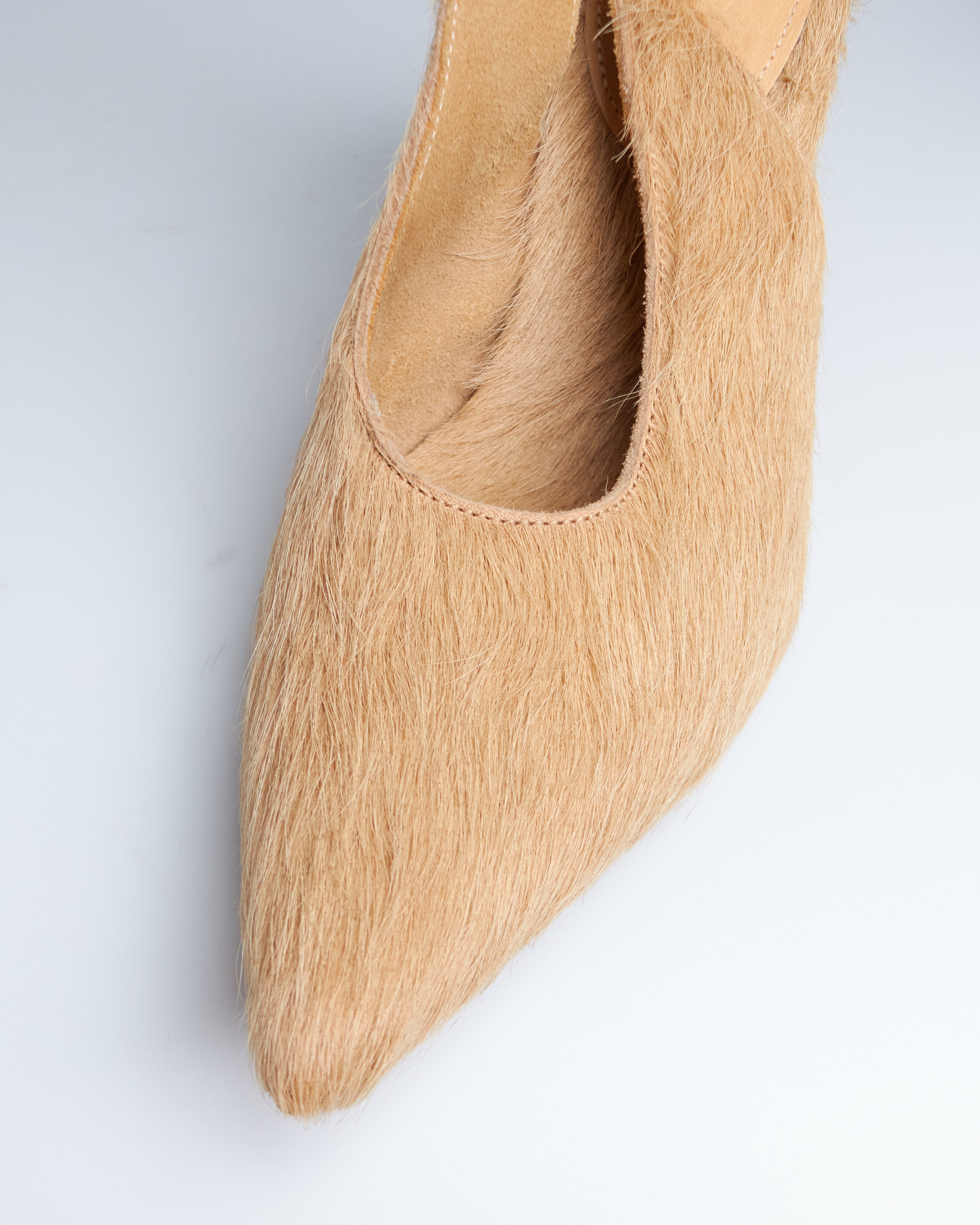 MM6 Maison Margiela calf-hair slingback pumps