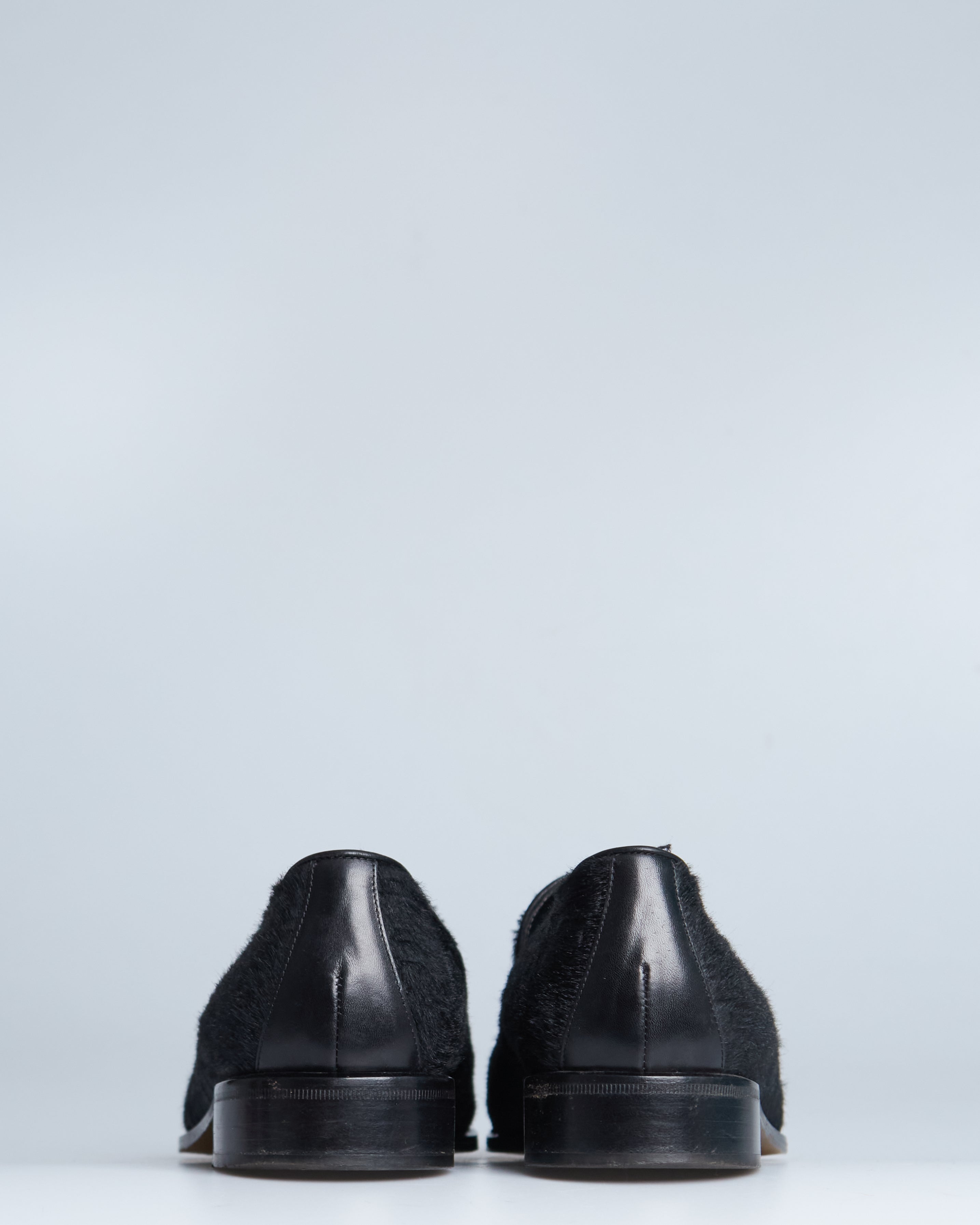 Fendi textured calf hair loafers