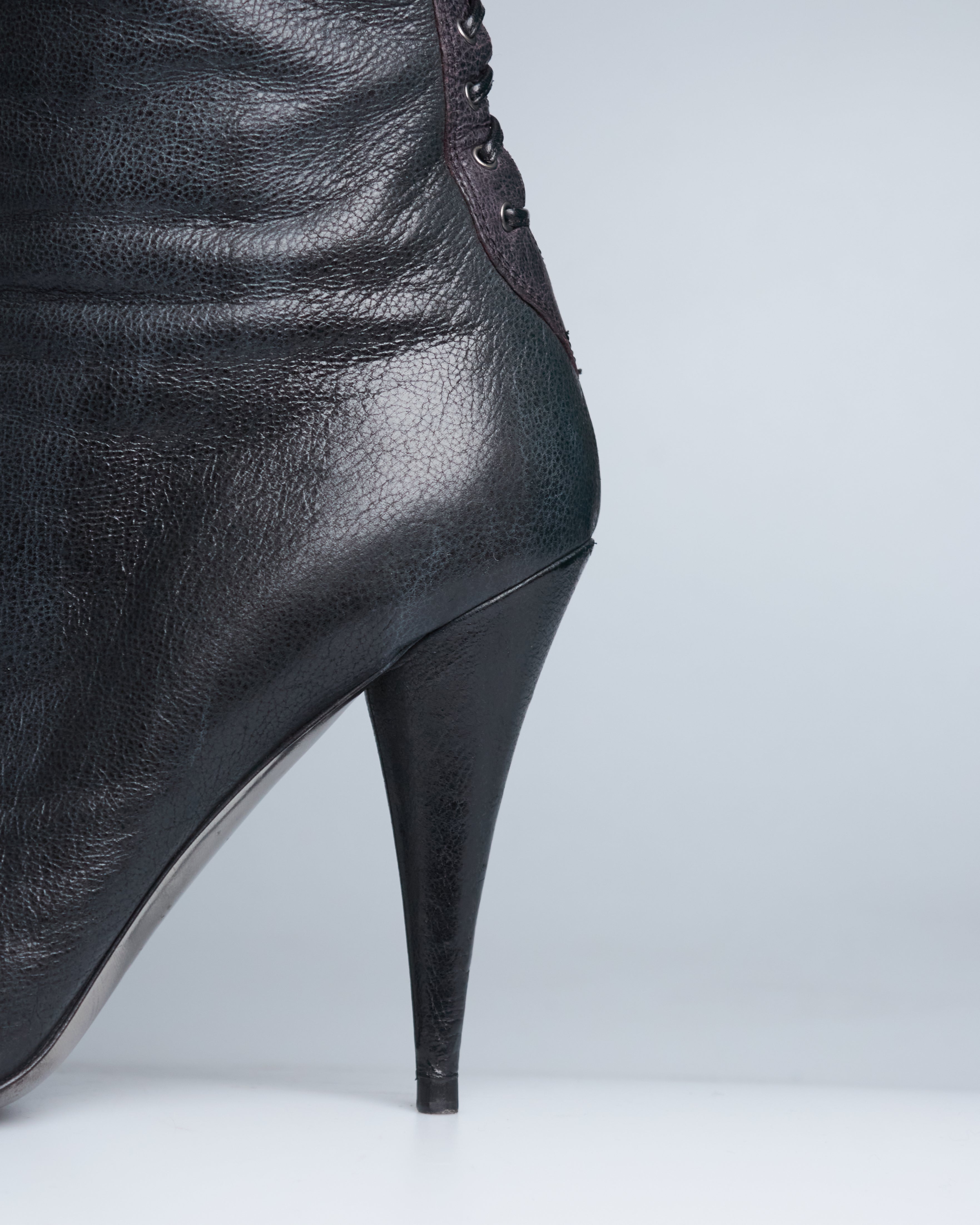 Miu Miu corset-style lace-up knee-high boots