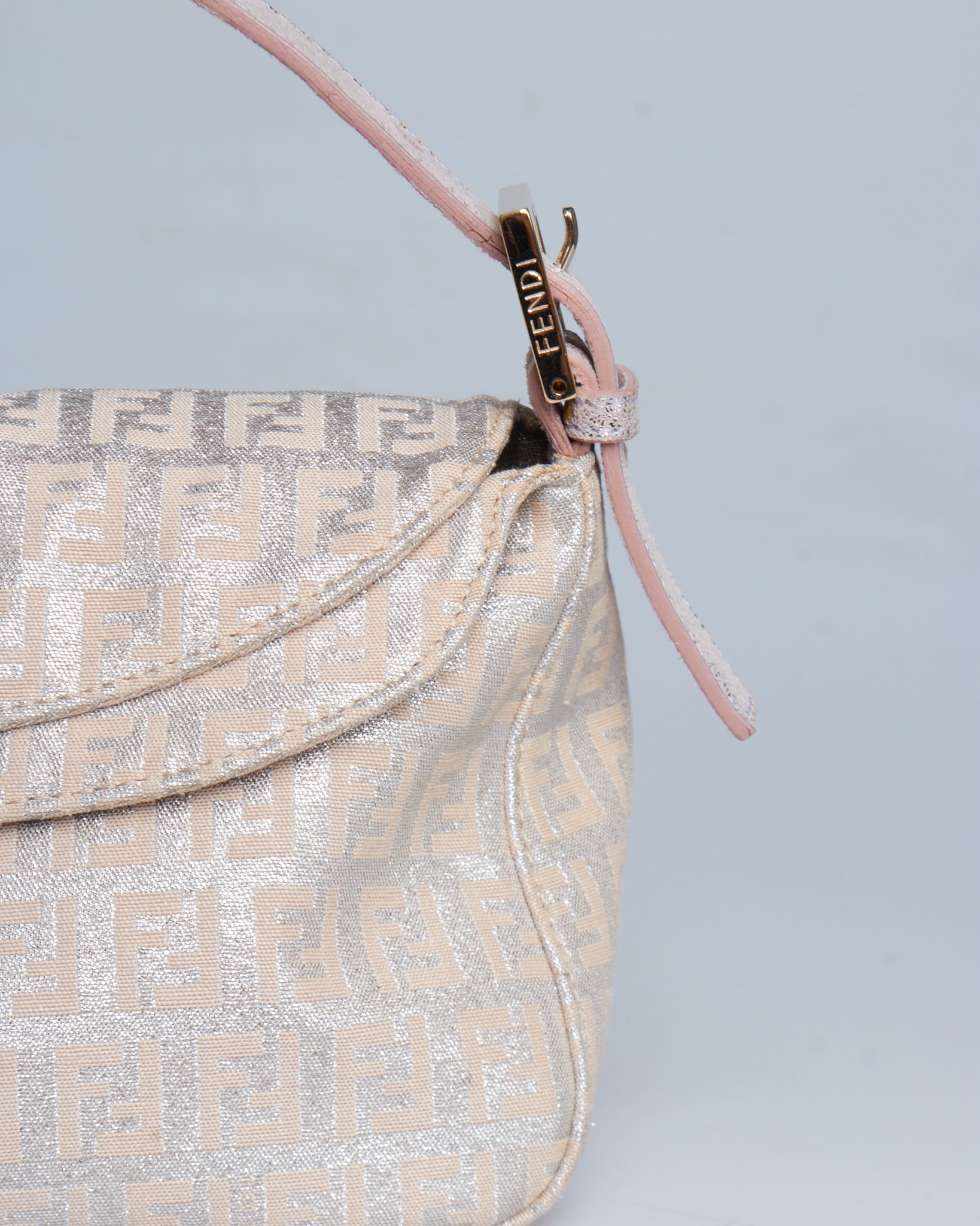 Fendi Baguette Metallic Zucchino