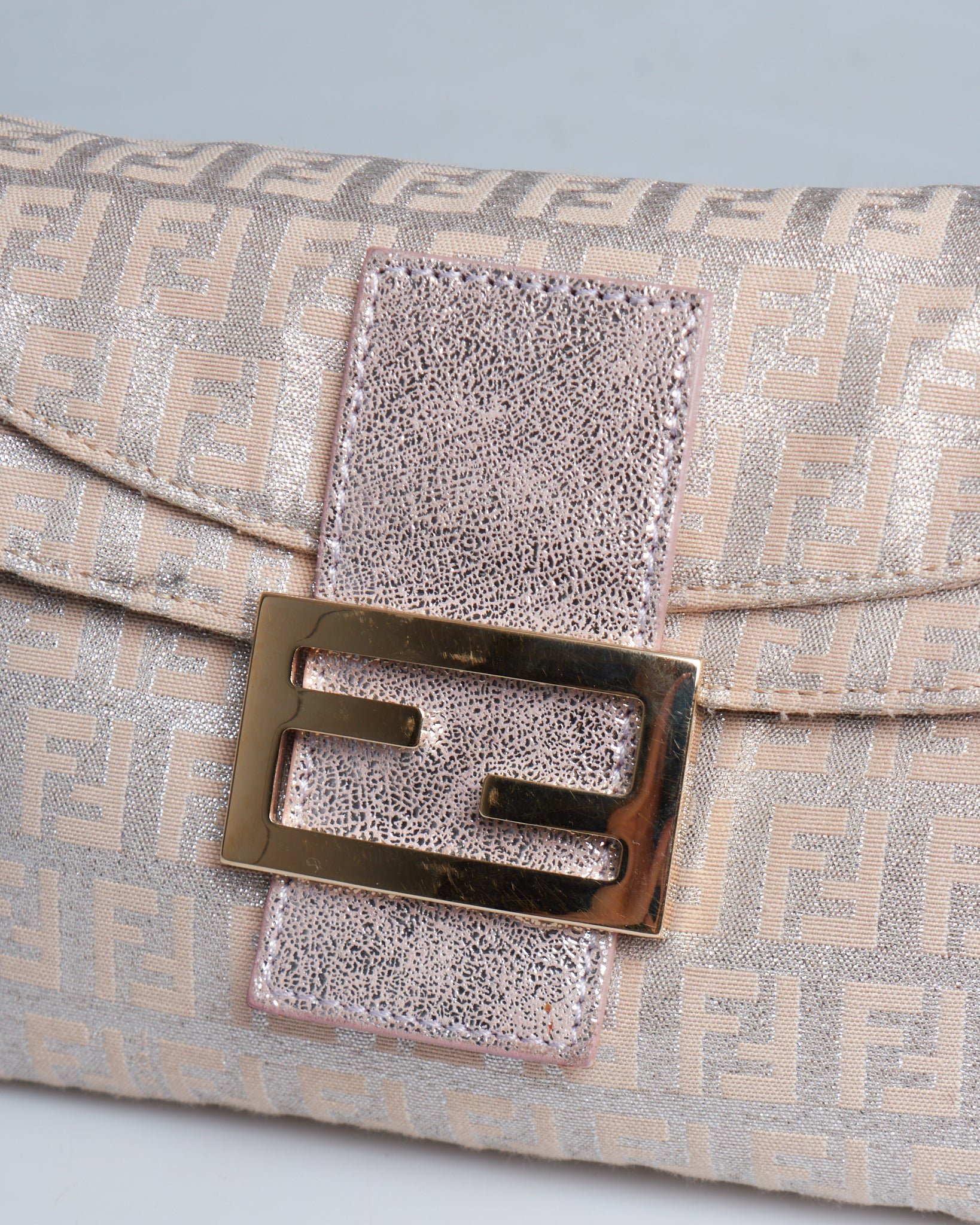 Fendi Baguette Metallic Zucchino