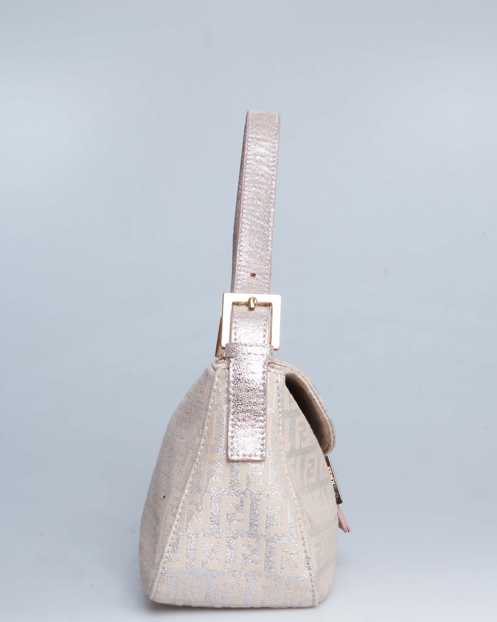 Fendi Baguette Metallic Zucchino