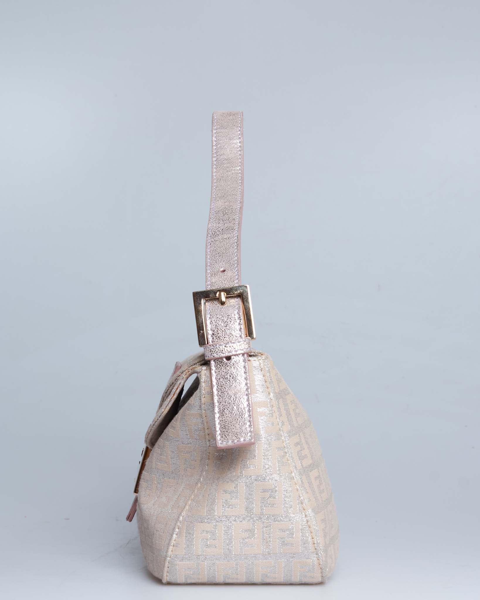 Fendi Baguette Metallic Zucchino