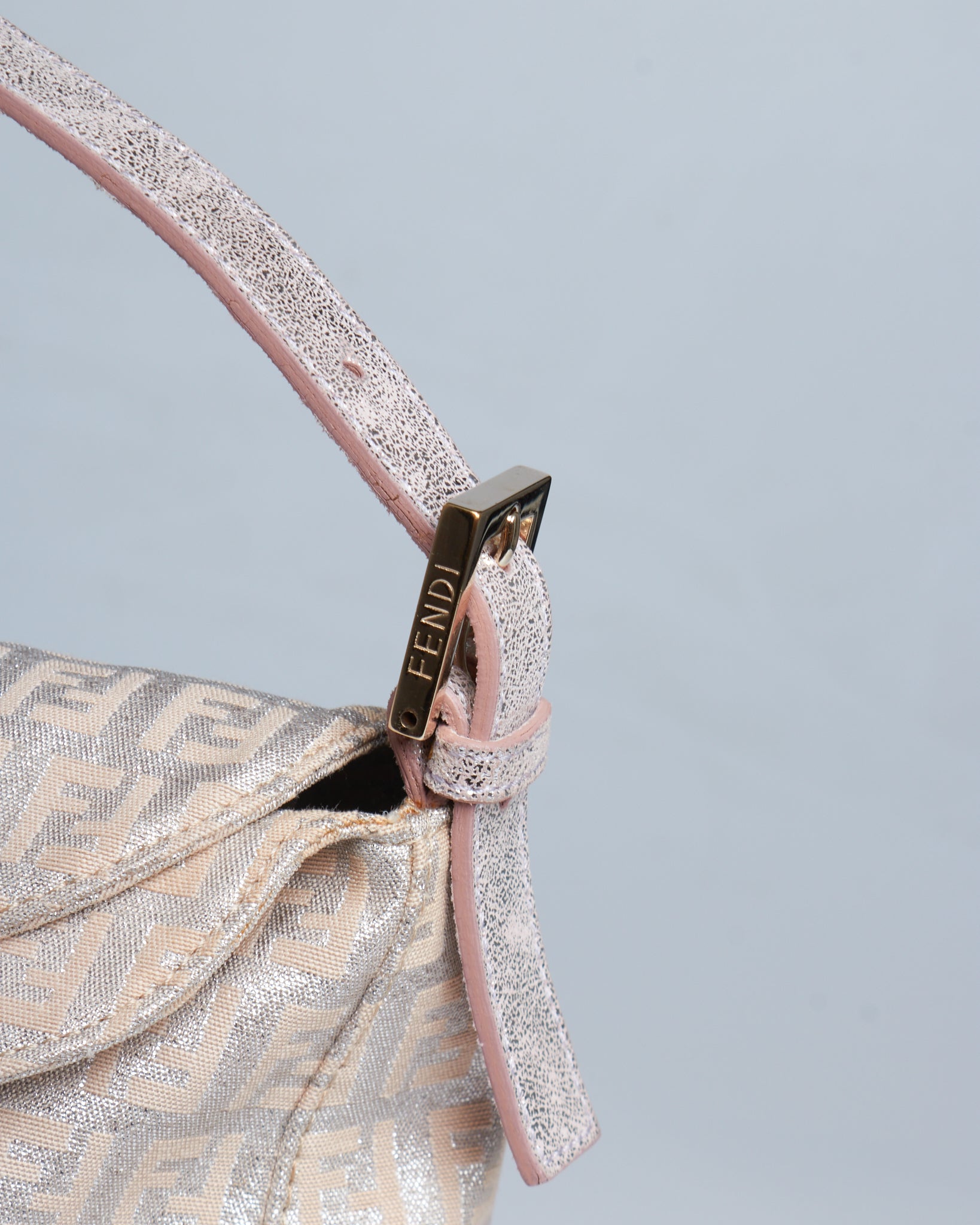Fendi Baguette Metallic Zucchino
