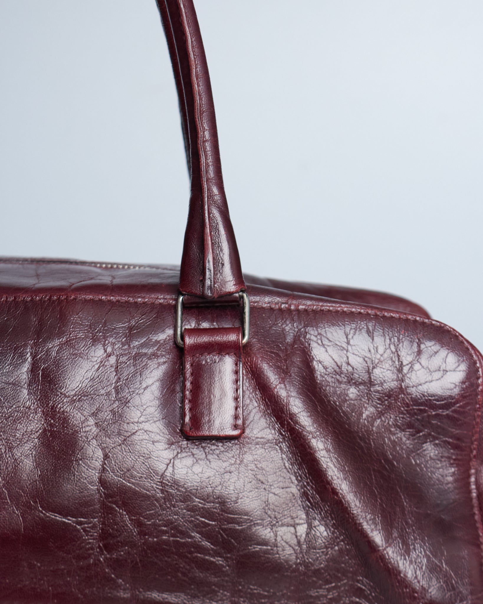 Miu Miu Burgundy Leather Shoulder Bag