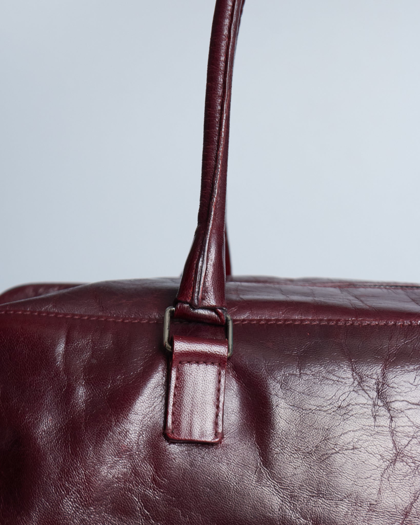 Miu Miu Burgundy Leather Shoulder Bag