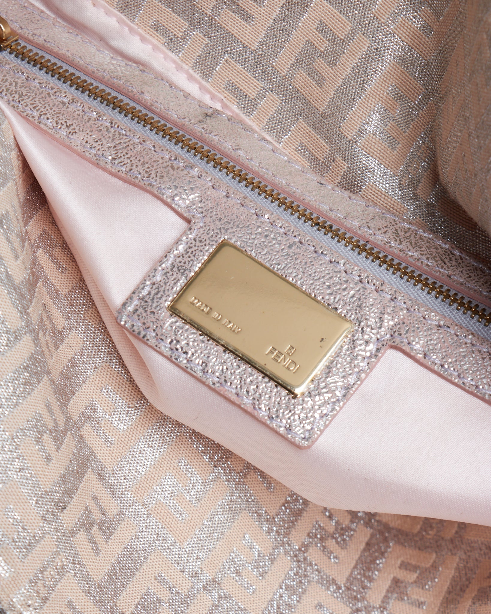 Fendi Baguette Metallic Zucchino