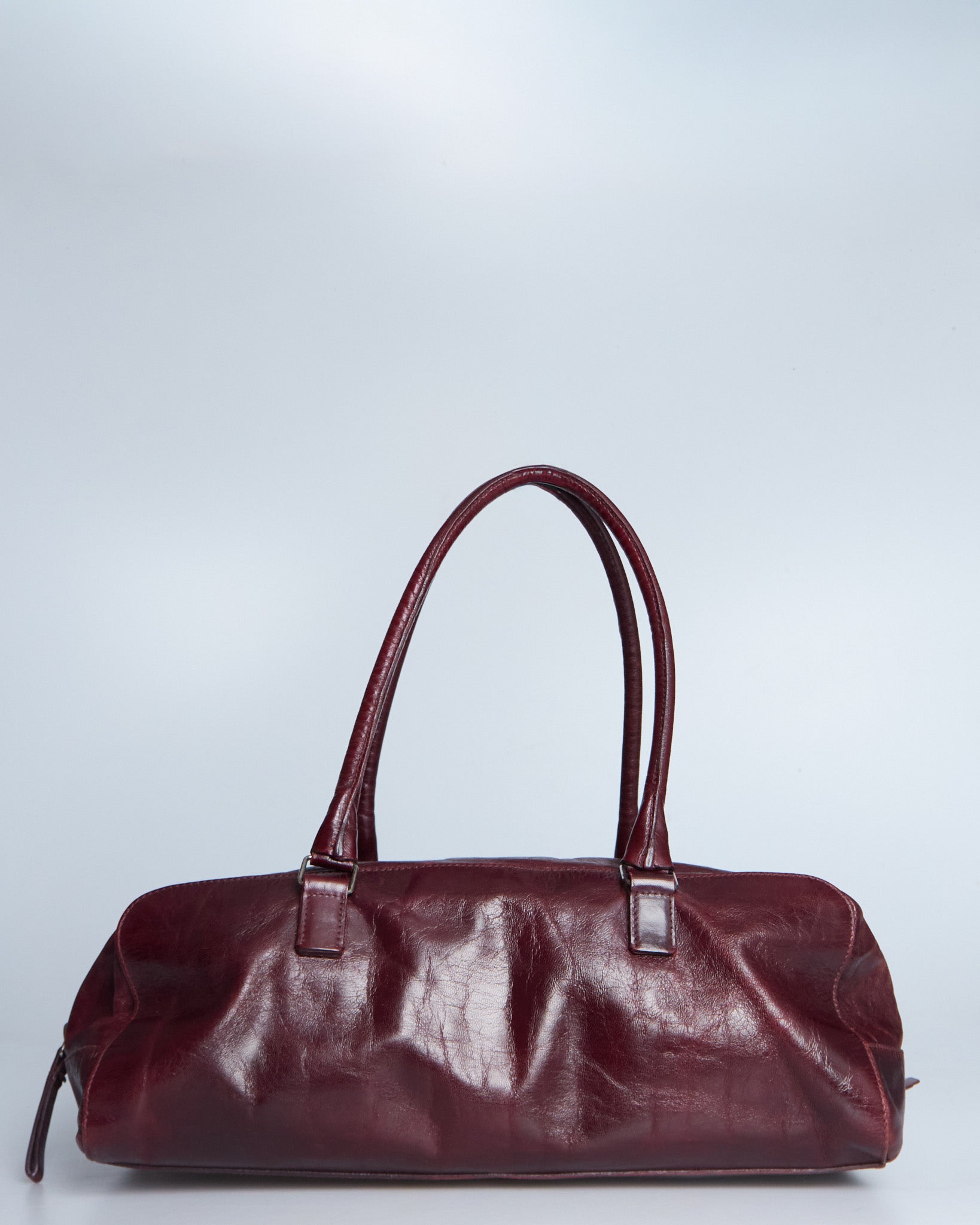 Miu Miu Burgundy Leather Shoulder Bag