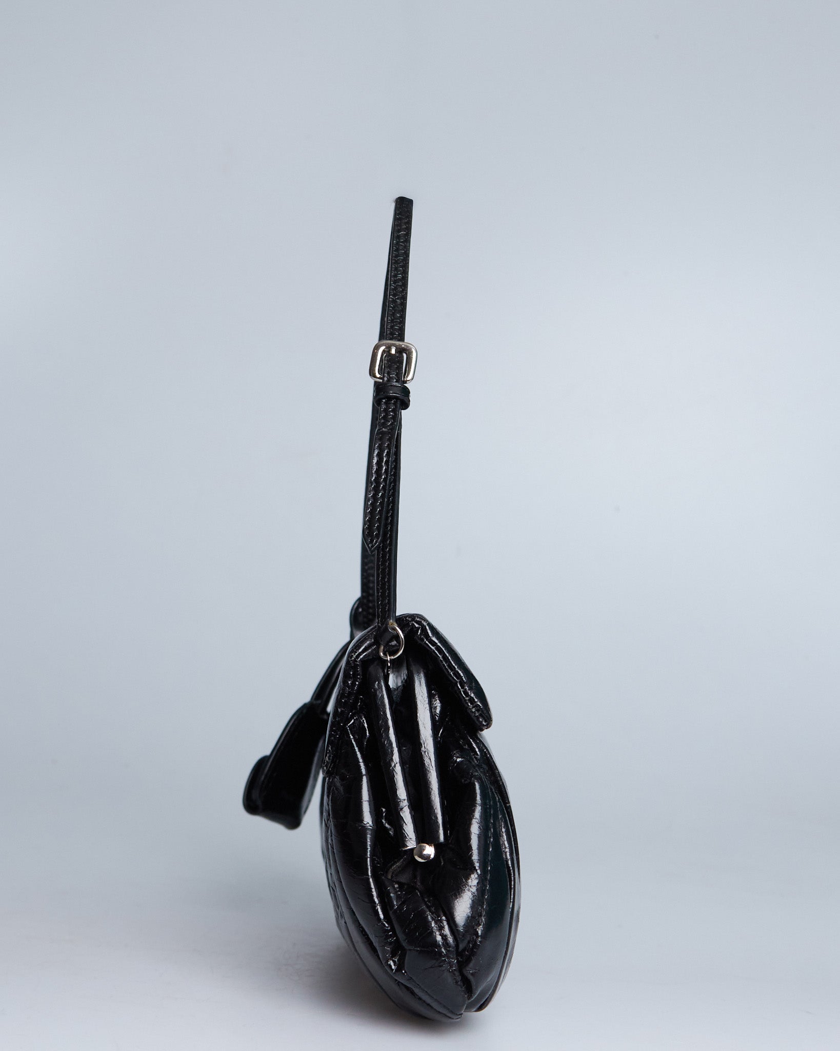 Miu Miu Ruched Leather Shoulder Bag