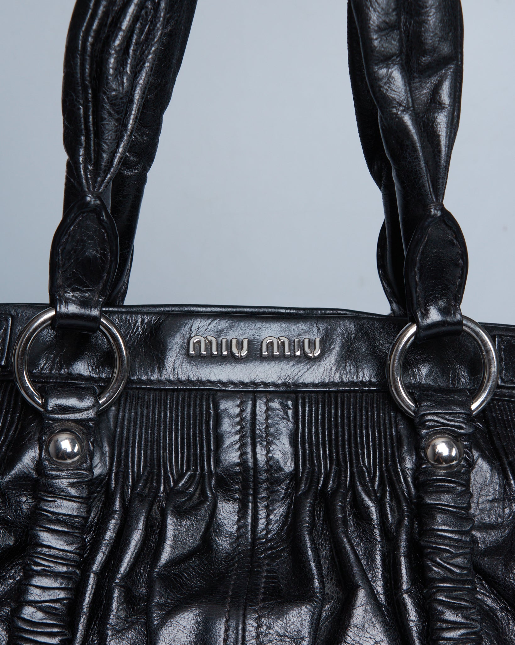 Miu Miu Ruched Shoulder Bag