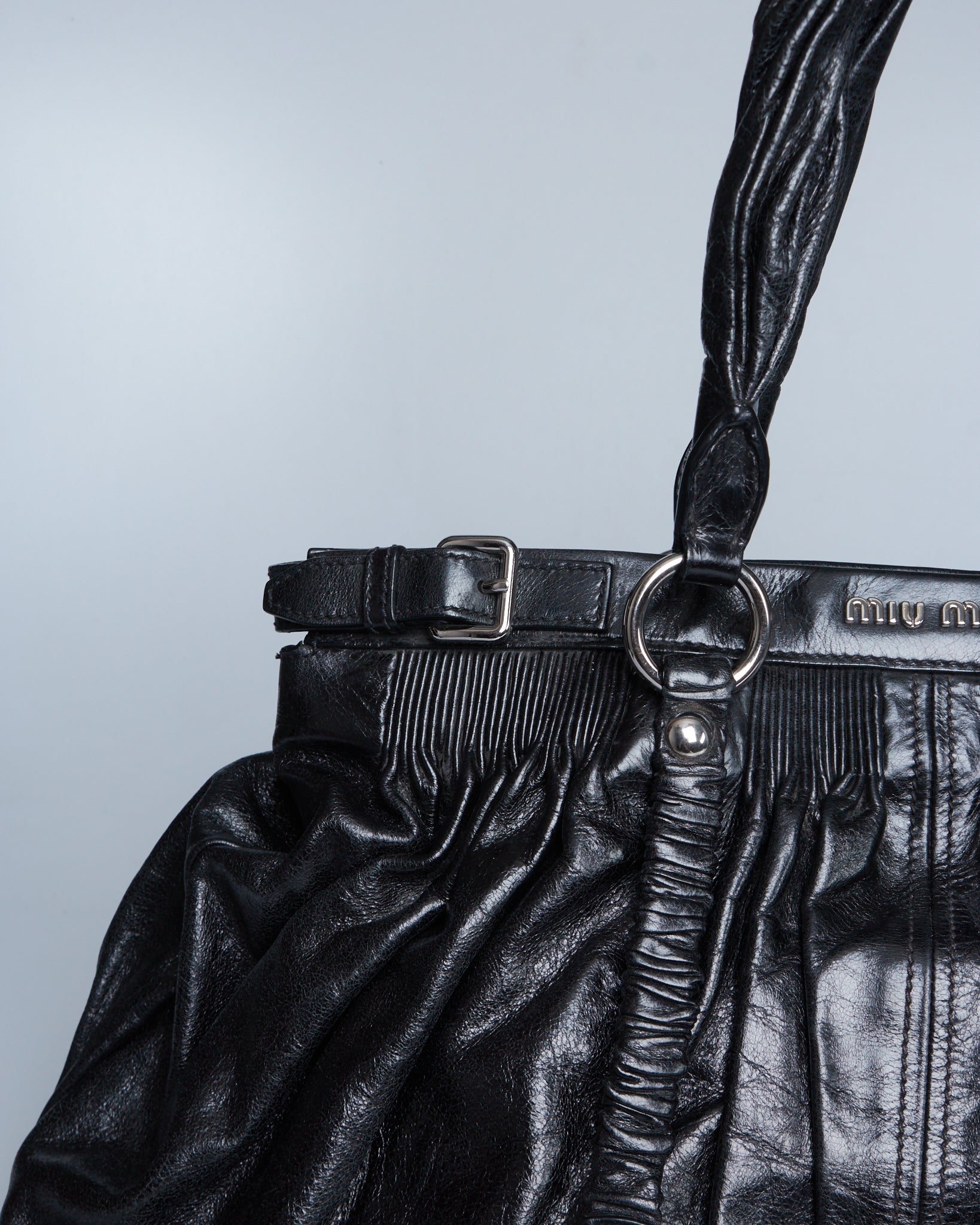 Miu Miu Ruched Shoulder Bag