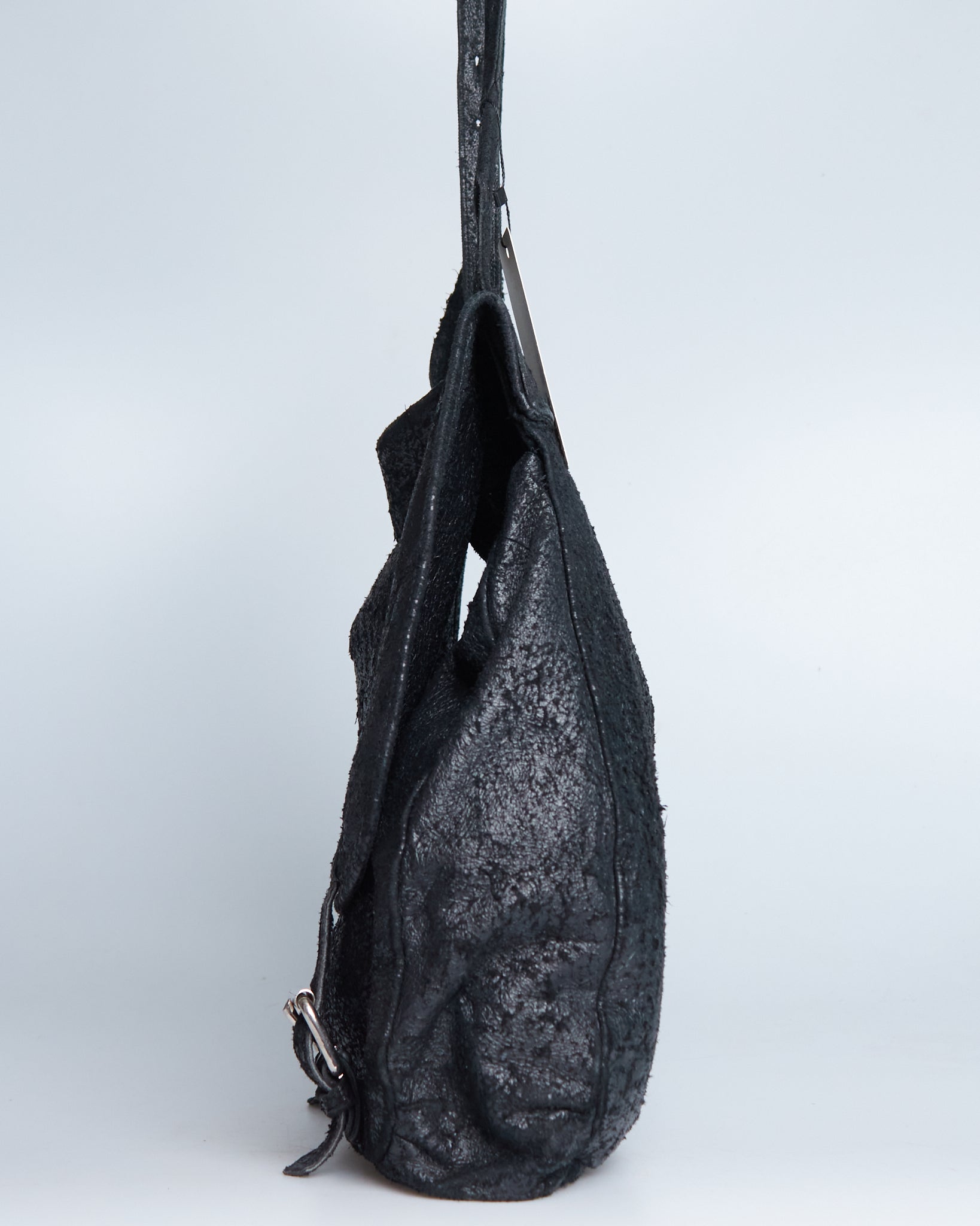 Ann Demeulemeester Distressed Leather Shoulder Bag