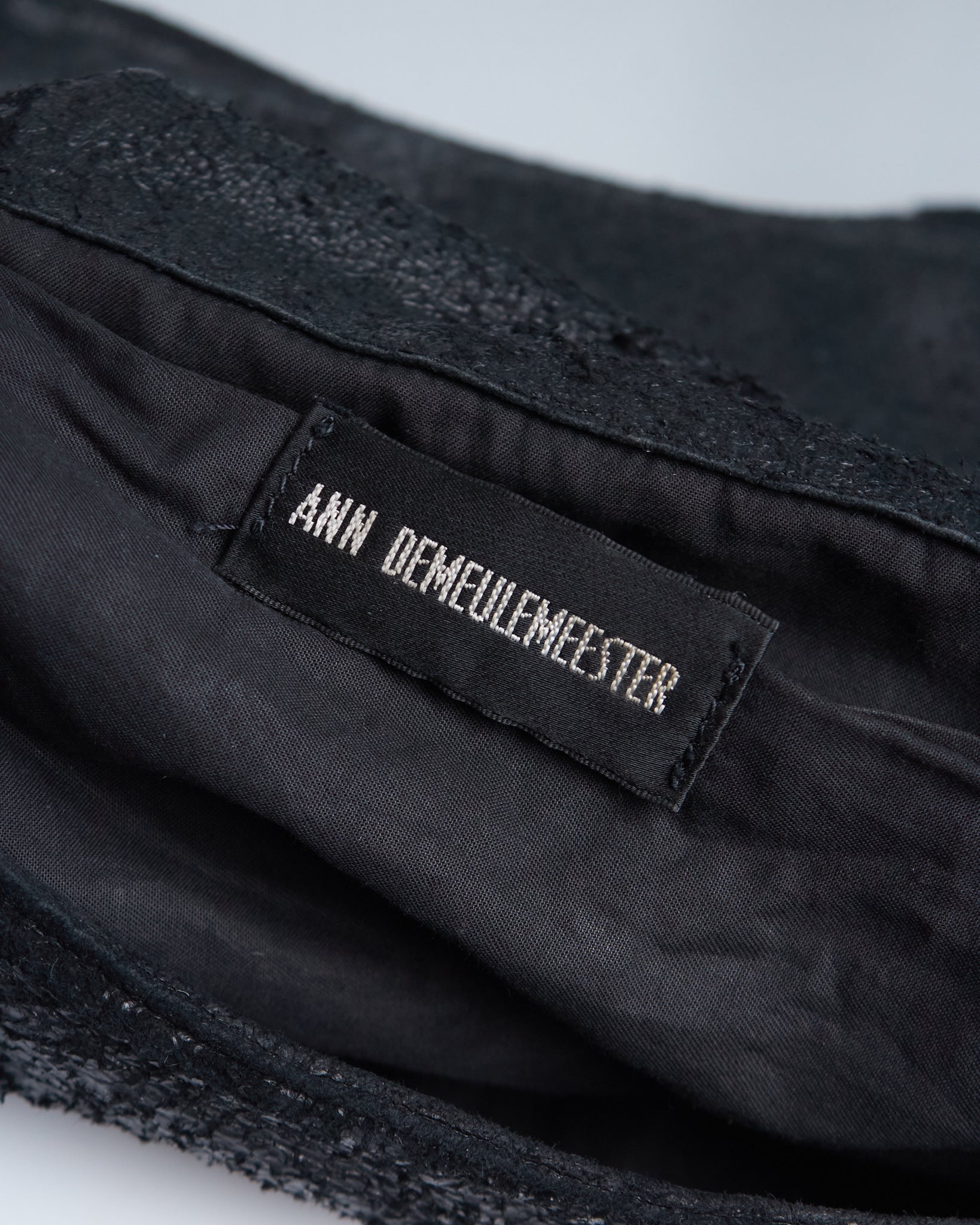 Ann Demeulemeester Distressed Leather Shoulder Bag