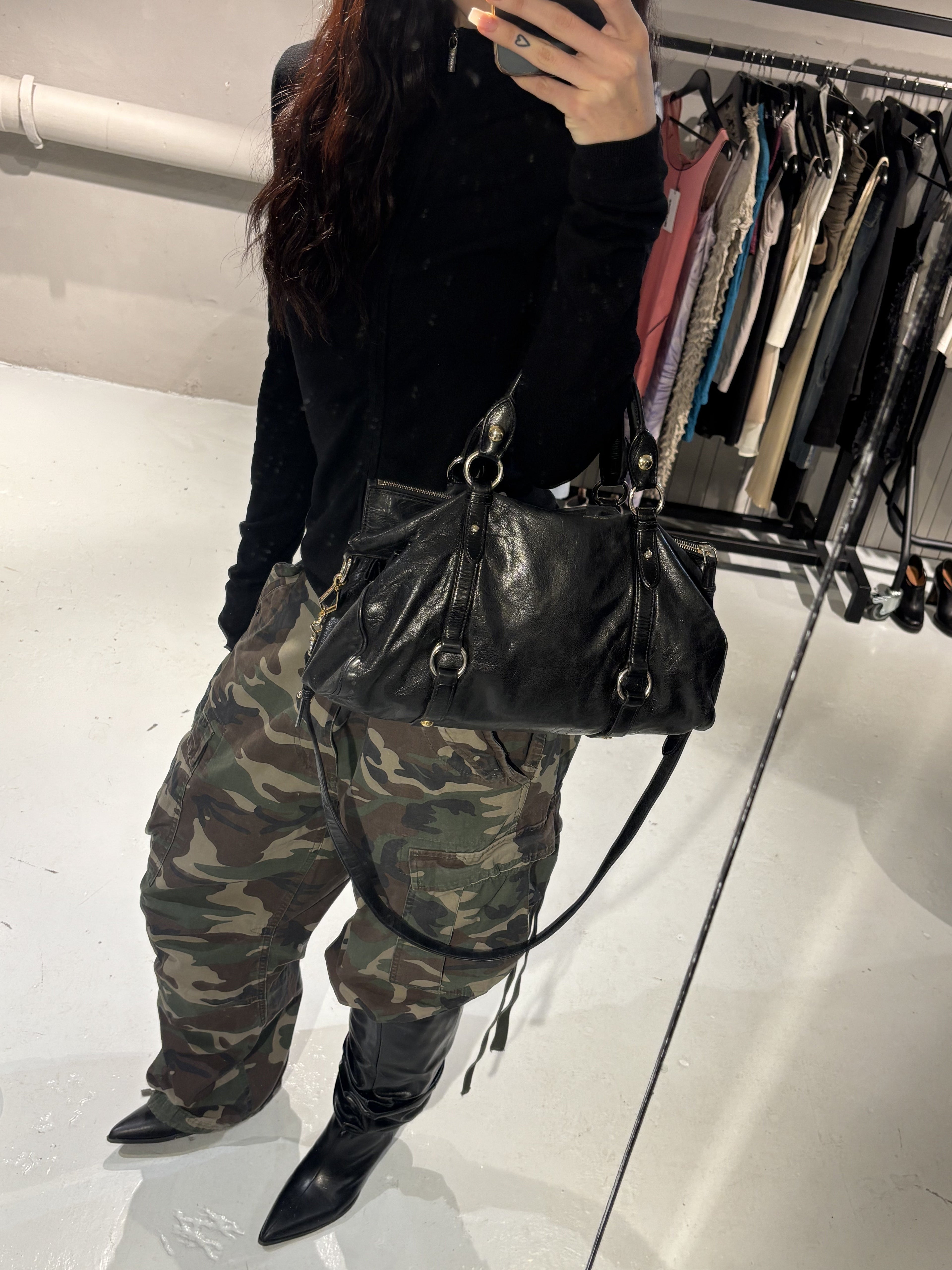 Miu Miu Vitello Lux Bow