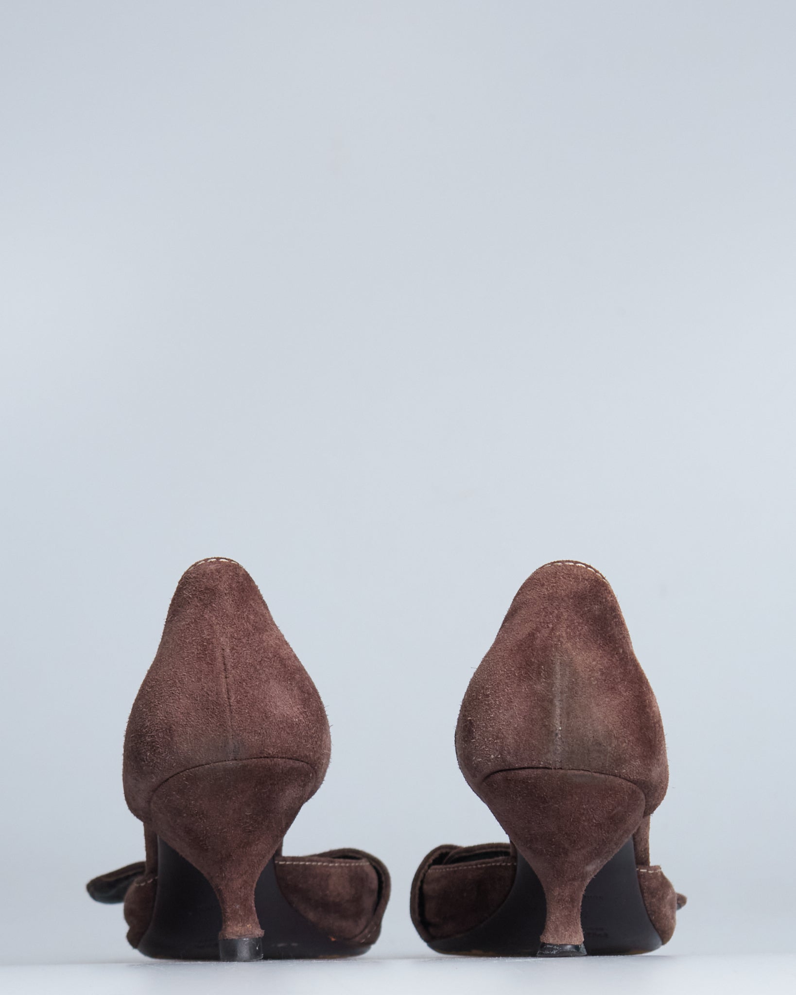 Prada suede d'orsay kitten heels