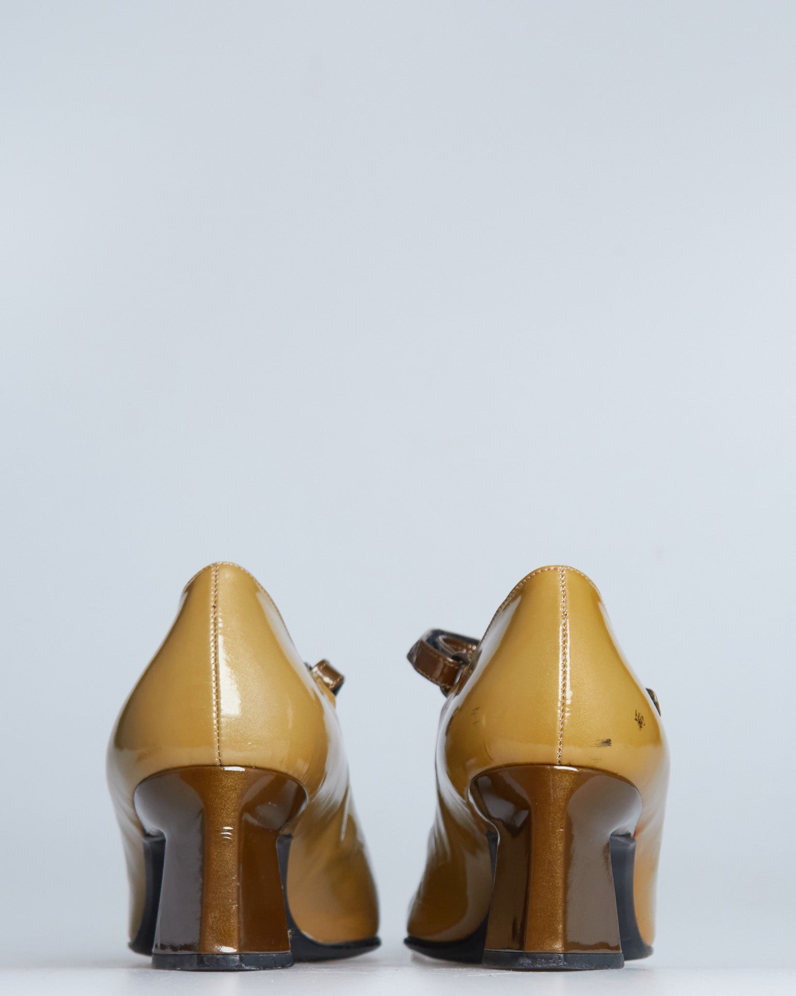 Prada F/W 1998 patent leather Mary Jane heels