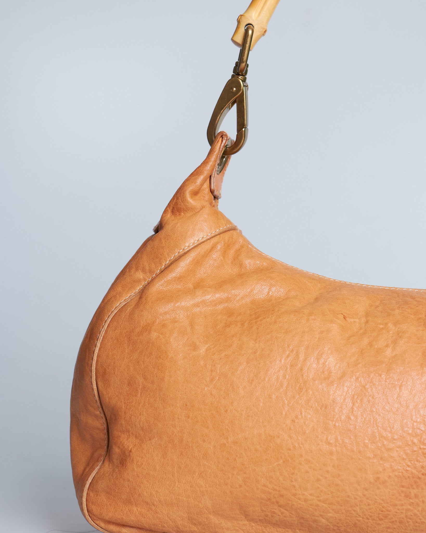 Miu Miu Leather Bamboo Handle Bag