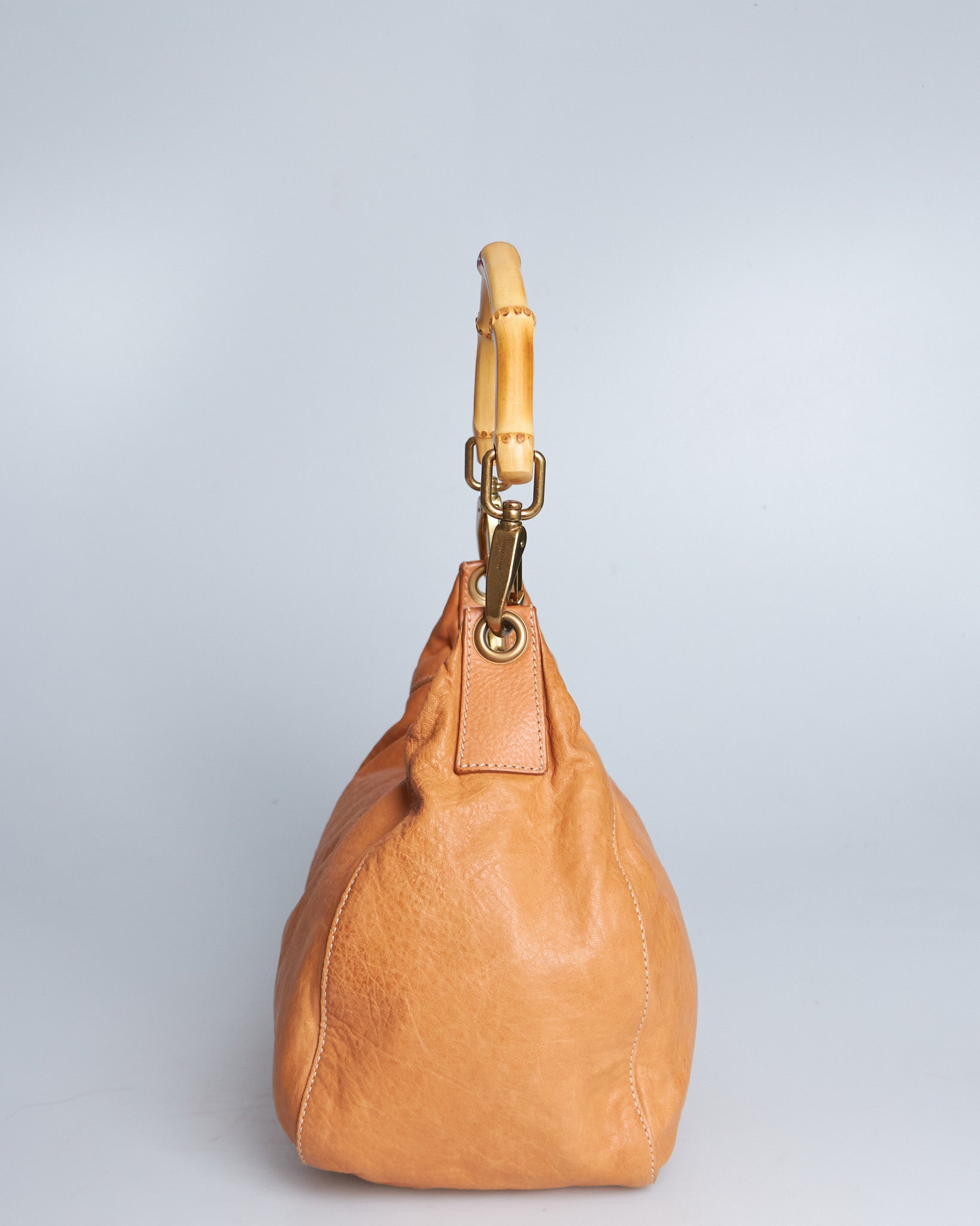 Miu Miu Leather Bamboo Handle Bag