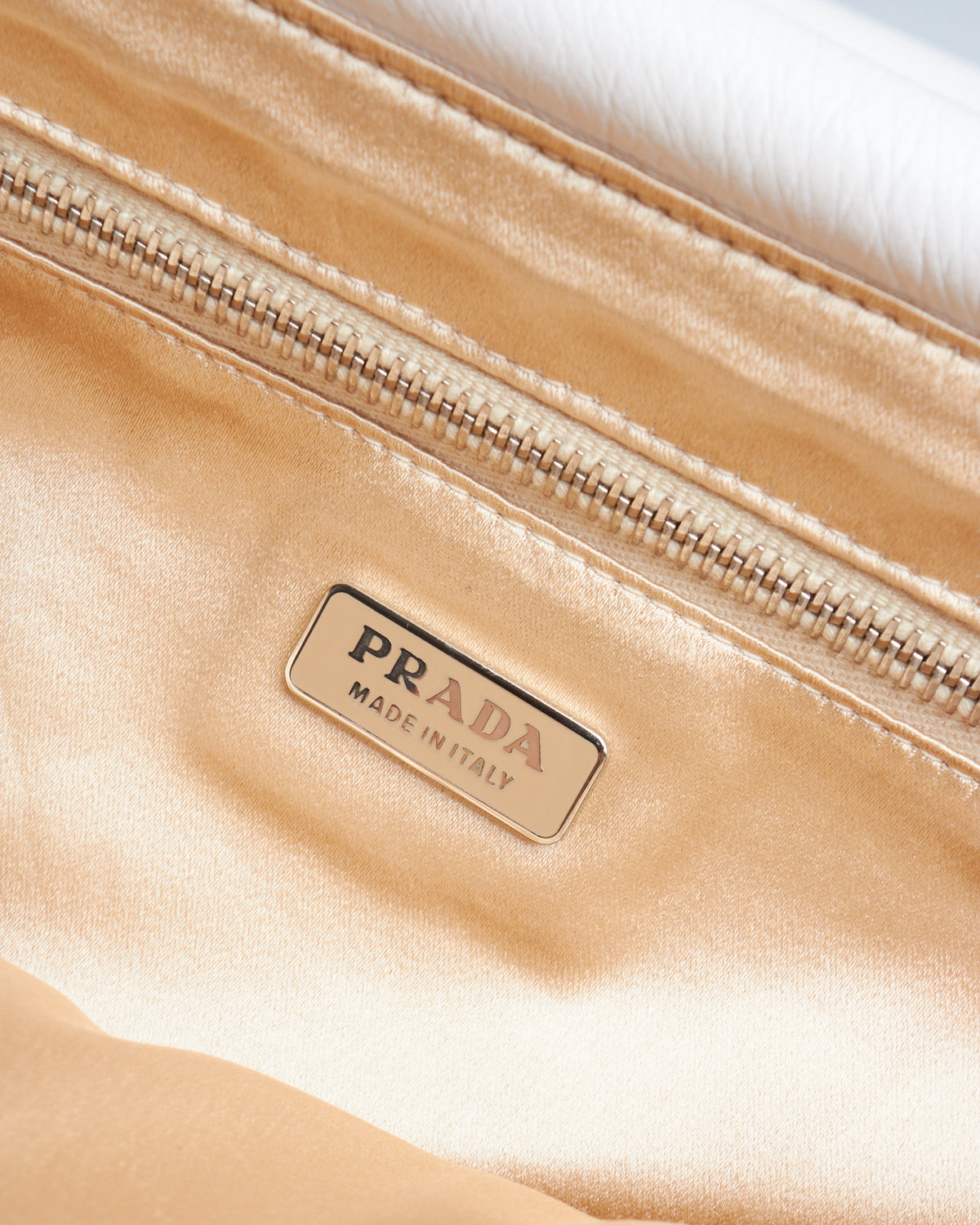 Prada Ostrich Vitello Daino Shoulder Bag